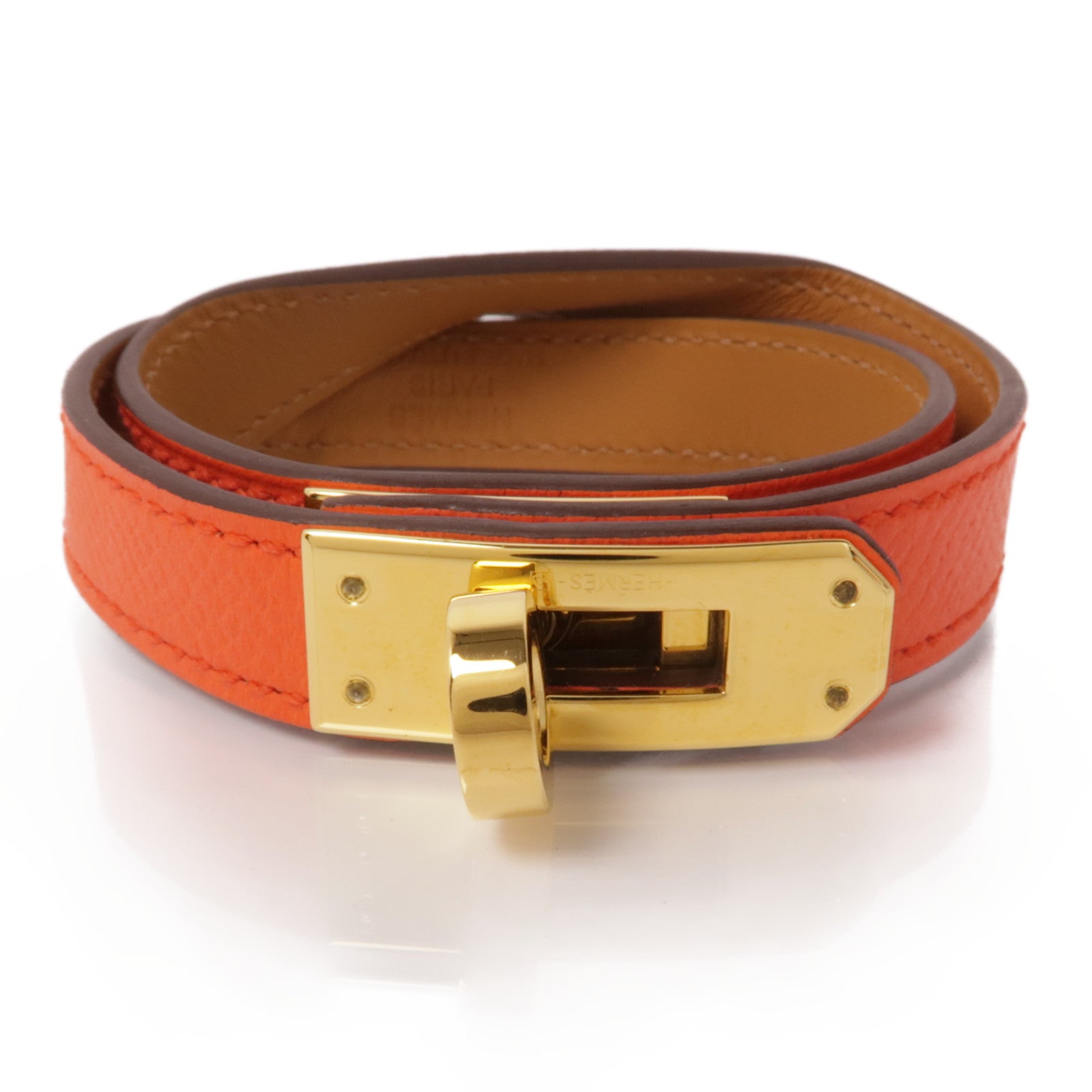HERMES Veau Epsom皮革Double Tour金扣手鏈