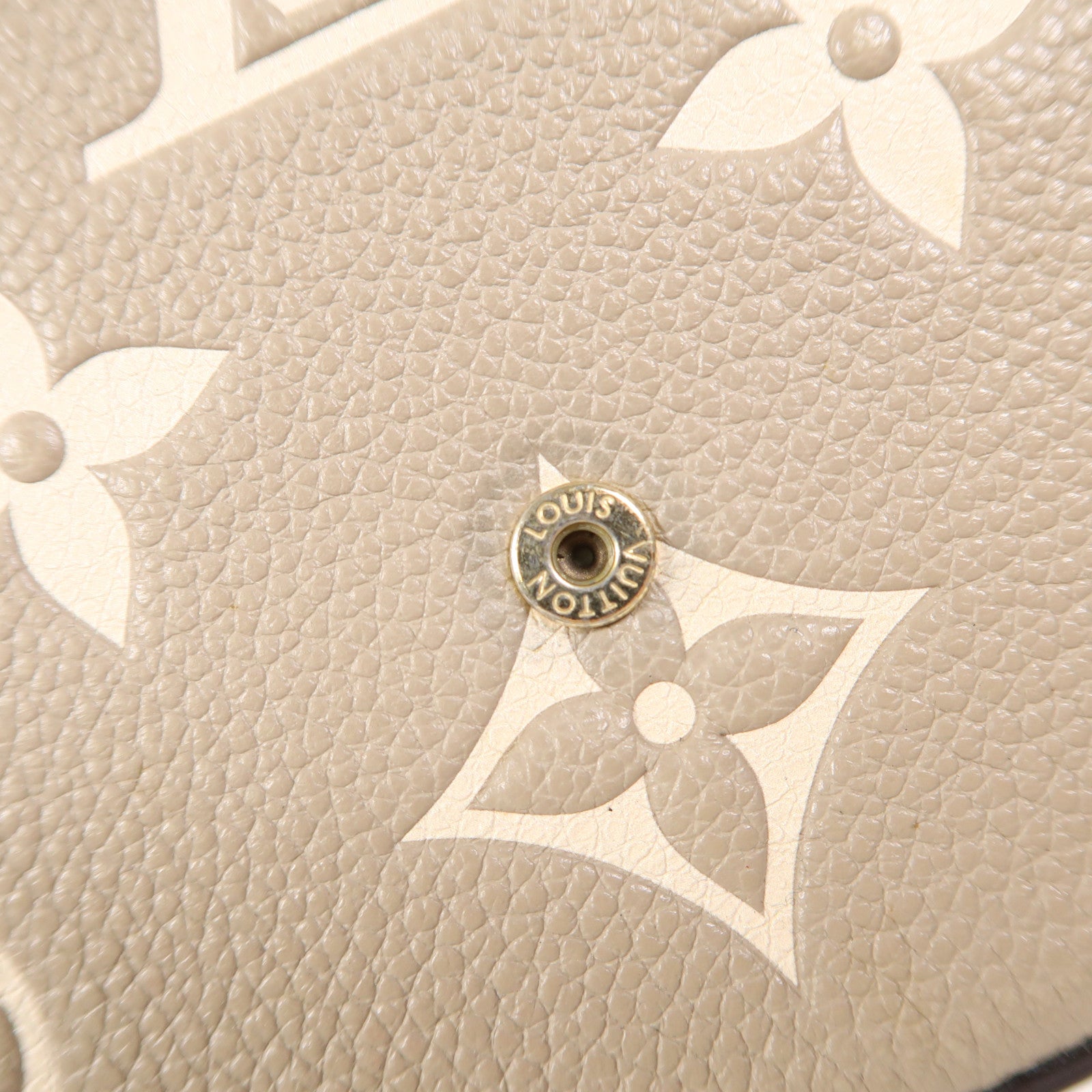 LOUIS VUITTON Monogram Empreinte Felicie Pochette金扣鏈帶肩背袋