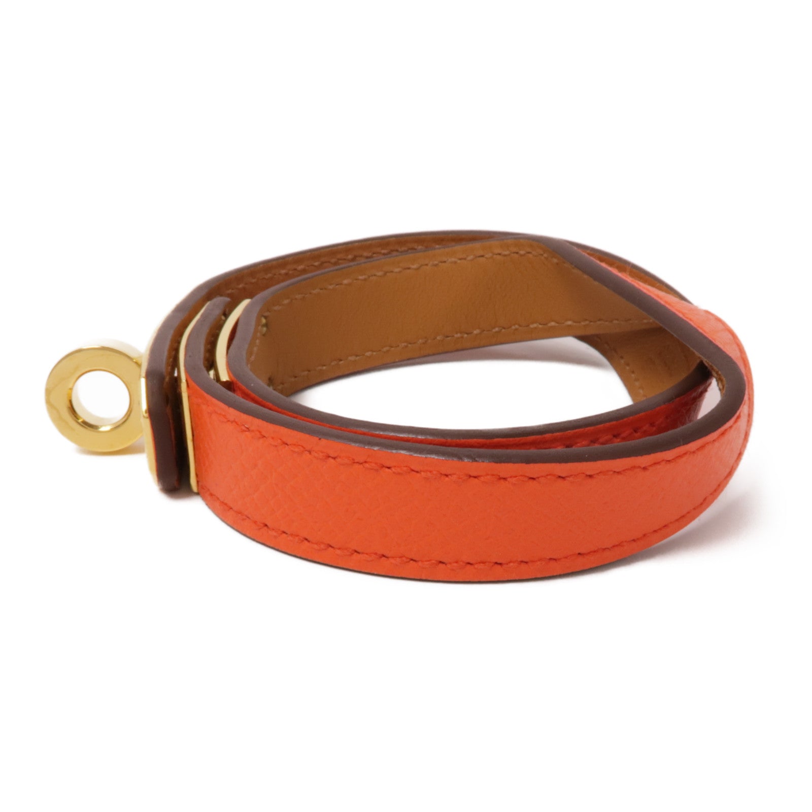 HERMES Veau Epsom皮革Double Tour金扣手鏈