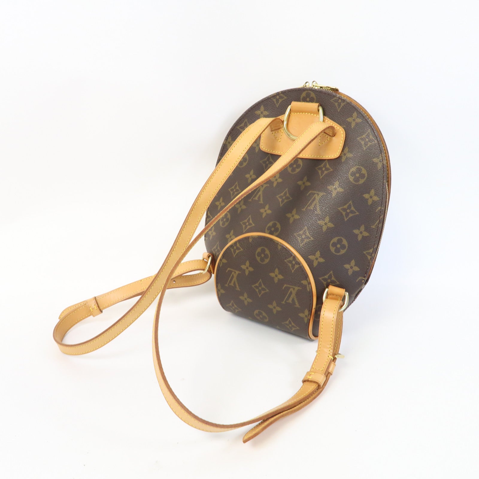 LOUIS VUITTON Monogram Ellipse Sac A Dos金扣背包啡色