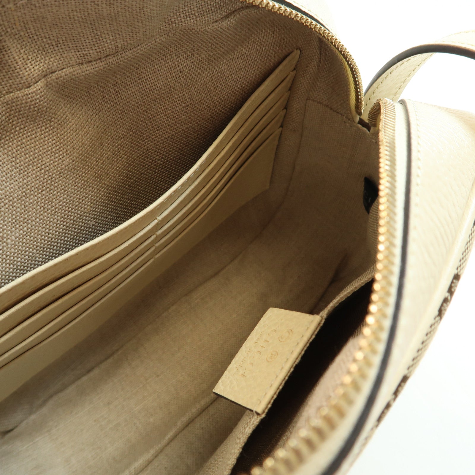 GUCCI 帆布Shoulder Bag金扣肩背袋
