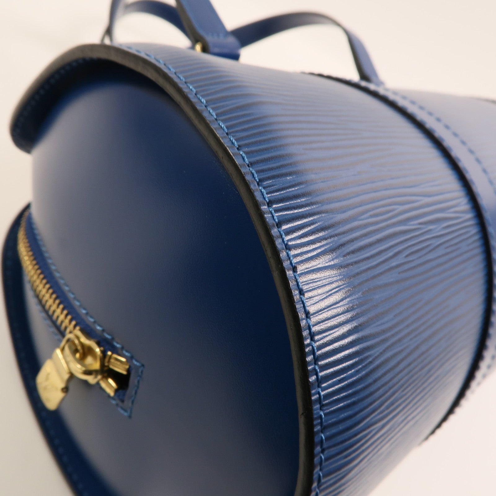 LOUIS VUITTON Epi Soufflot手挽袋藍色