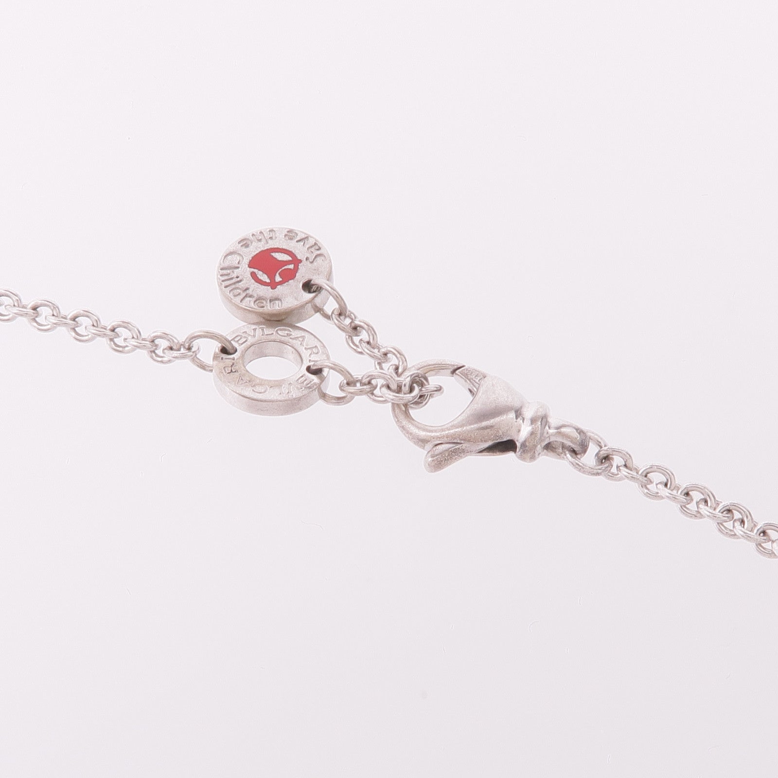 BVLGARI 925純銀/陶瓷Save The Children Bracelet手鏈