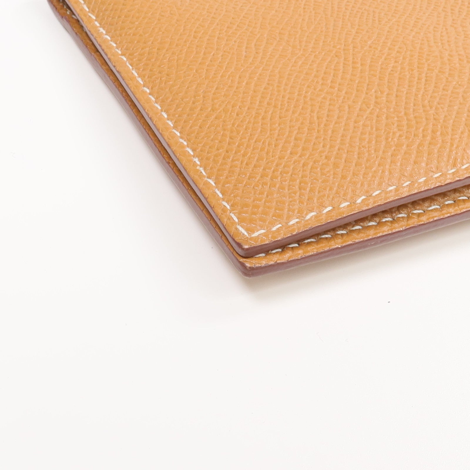 HERMES Epsom皮革Bearn Long Wallet金扣長錢包Gold