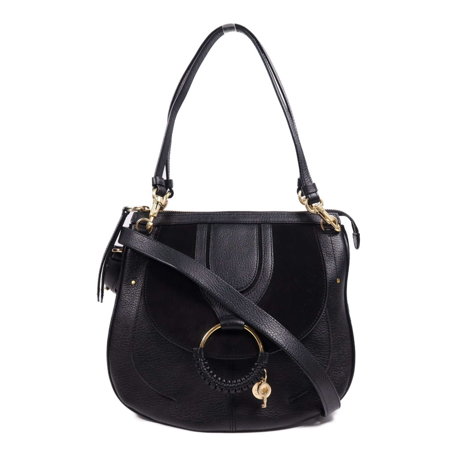 SEE BY CHLOE 牛皮皮革Shoulder Bag金扣手挽肩背兩用袋