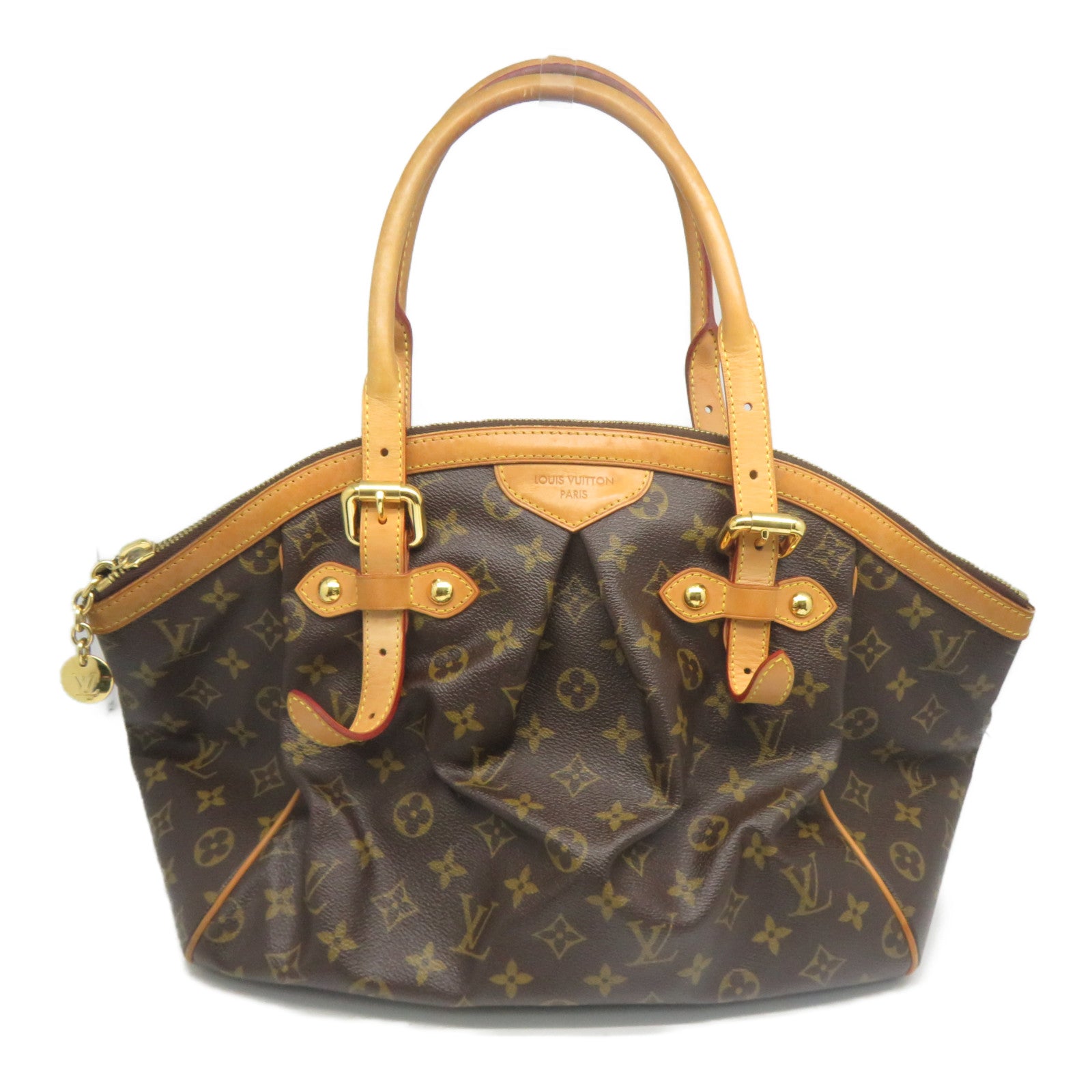 LOUIS VUITTON 【清倉大減價】Monogram Tivoli GM金扣肩背袋啡色