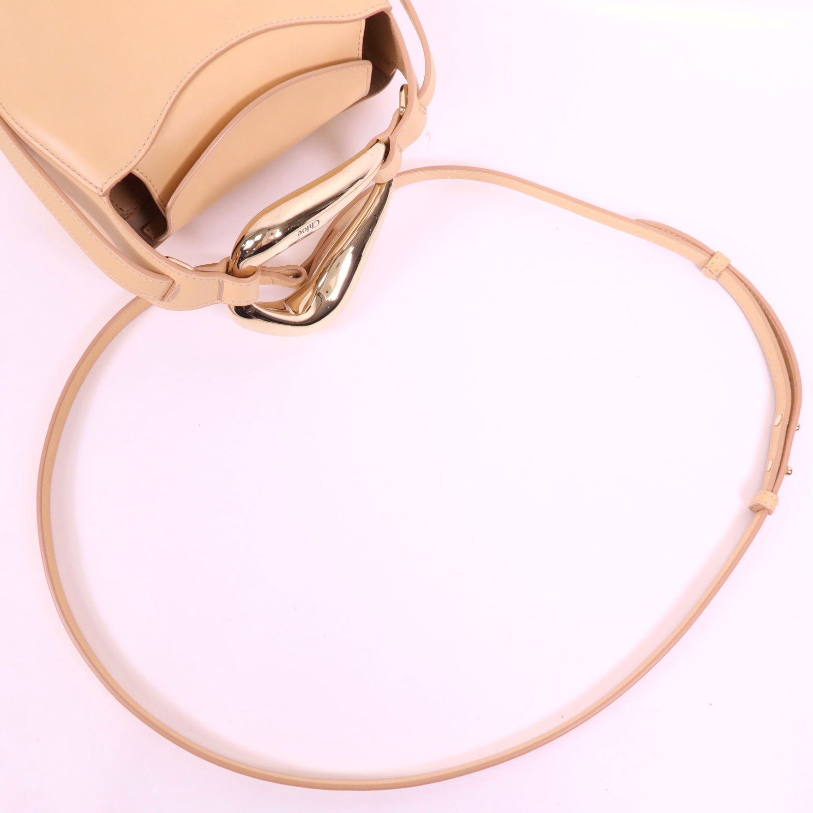 Chloe 牛皮皮革Shoulder Bag金扣手挽肩背兩用袋