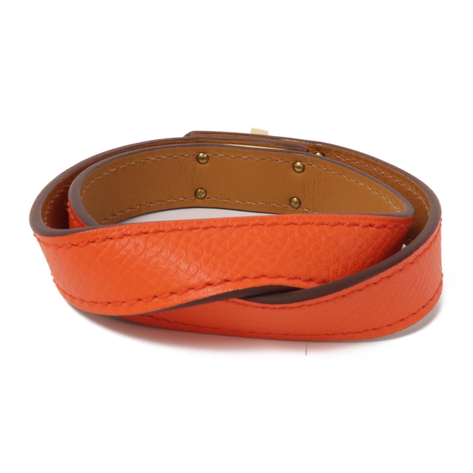 HERMES Veau Epsom皮革Double Tour金扣手鏈