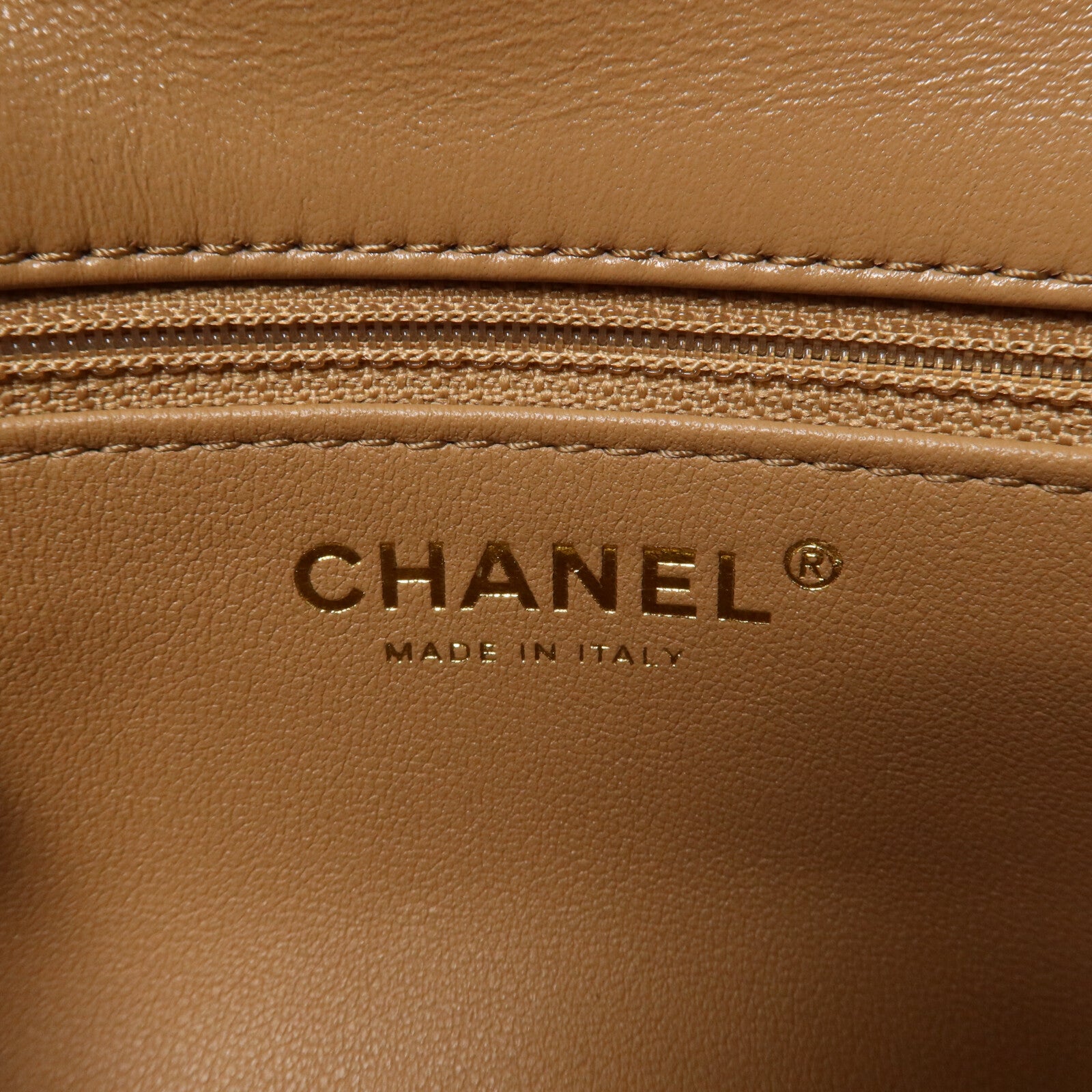 CHANEL 羊皮皮革Handle Flap Bag鏈帶手挽肩背兩用袋