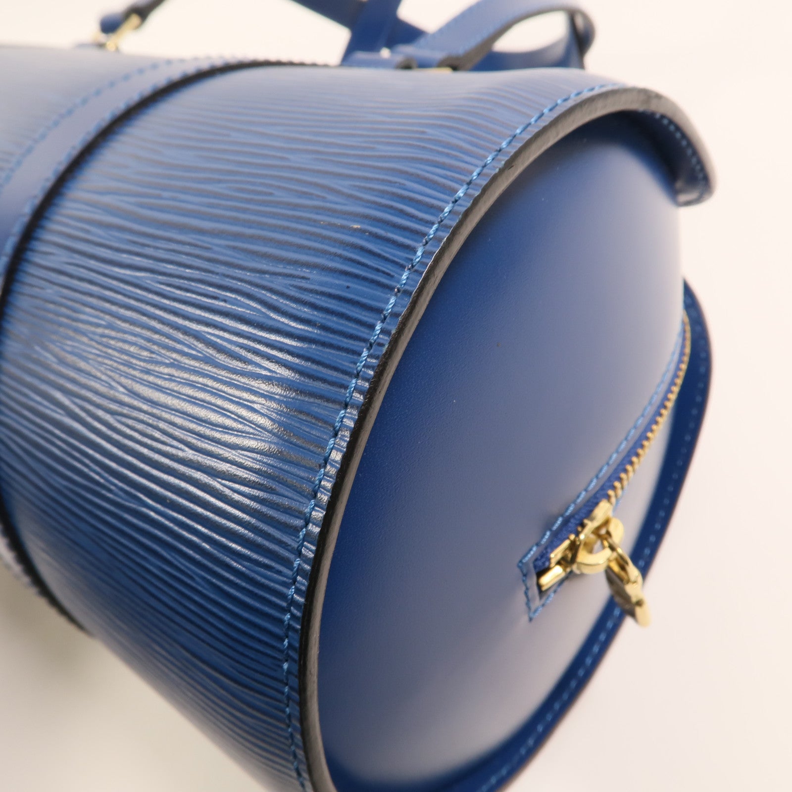 LOUIS VUITTON Epi Soufflot手挽袋藍色