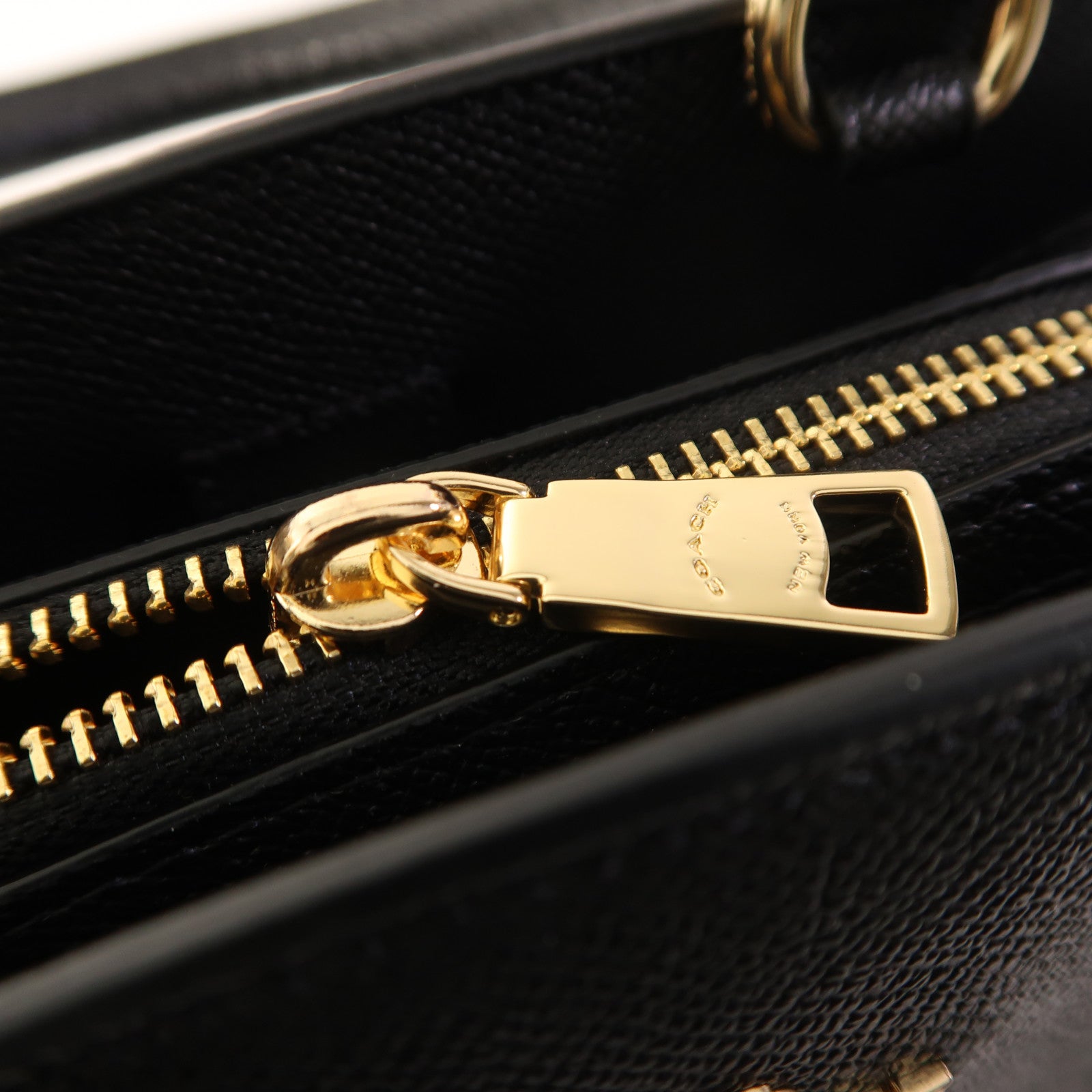 COACH 牛皮皮革Mini Lillie Carryall金扣手挽肩背兩用袋