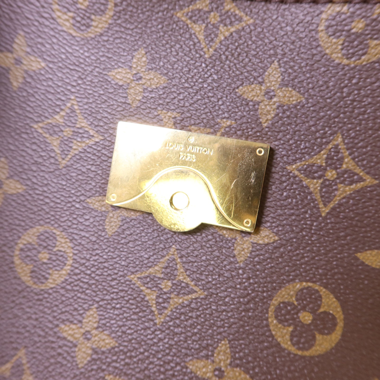 LOUIS VUITTON Monogram Cluny MM金扣手挽肩背兩用袋