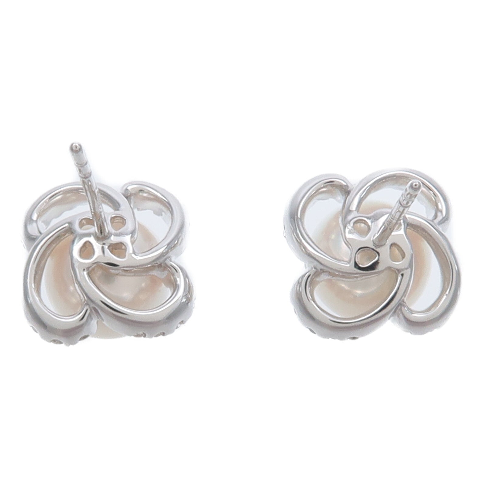 JEWELRY 18K白金Pearl Diamond Earrings珍珠/鑽石耳環