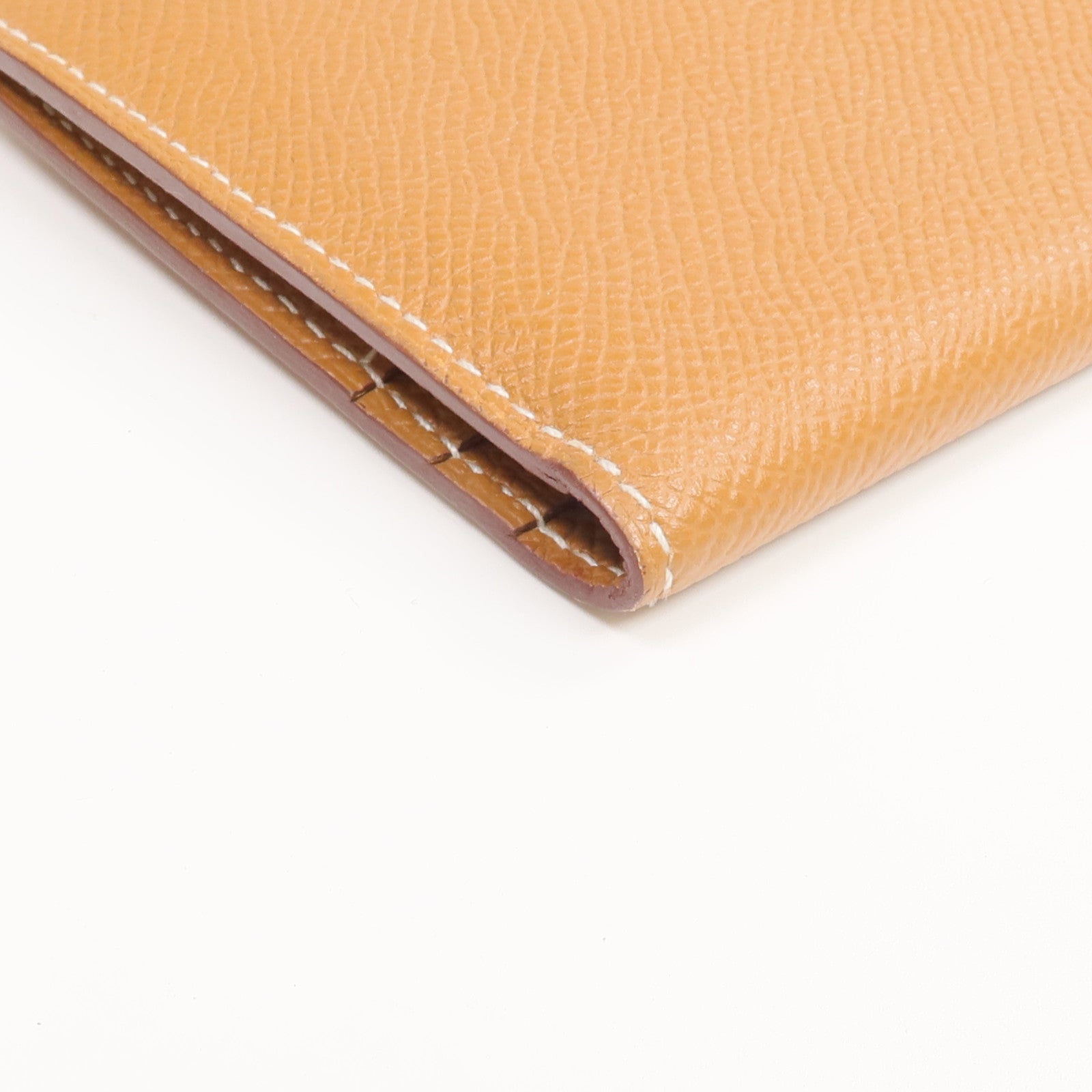 HERMES Epsom皮革Bearn Long Wallet金扣長錢包Gold