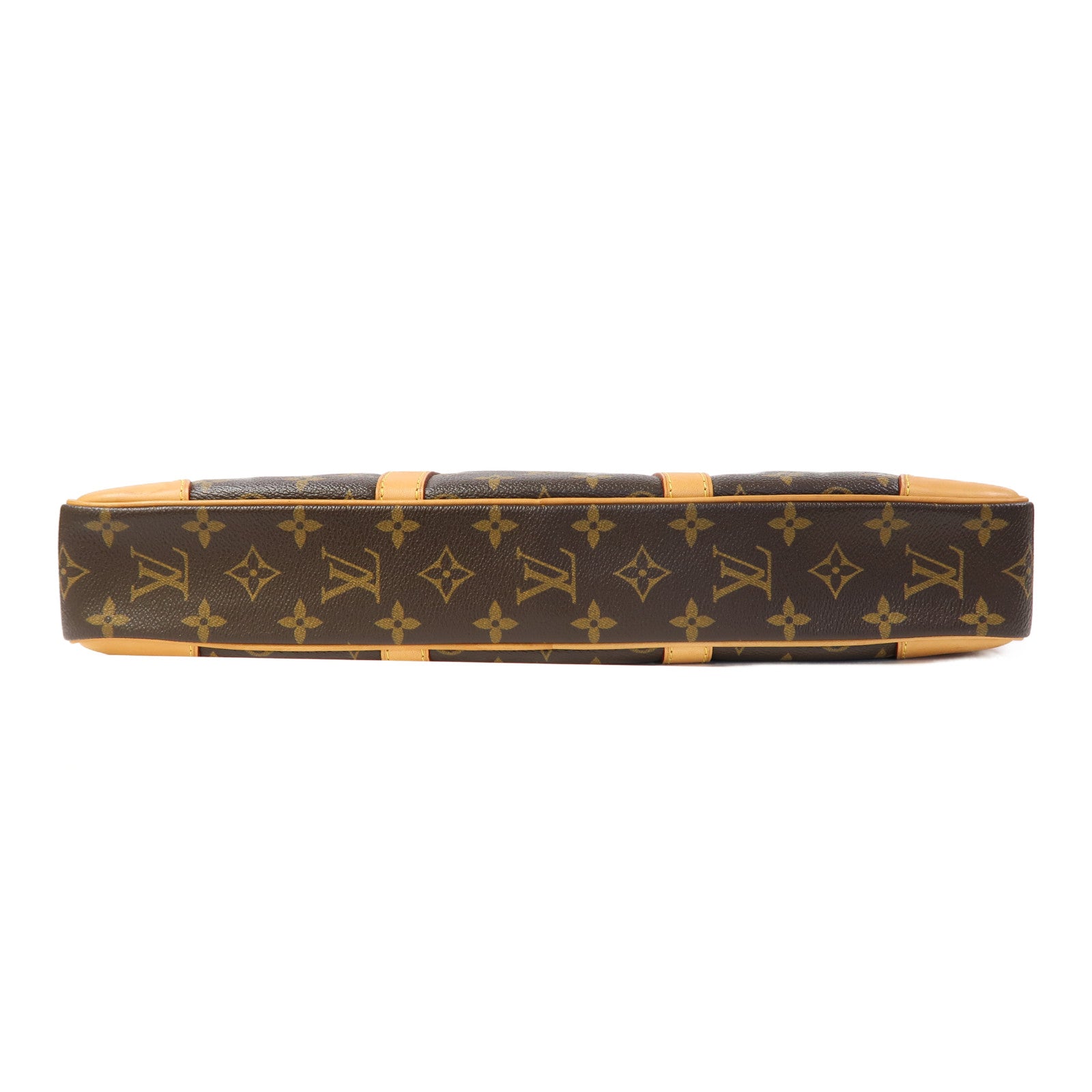 LOUIS VUITTON Monogram Porte-Documents Voyage PM金扣公事包啡色