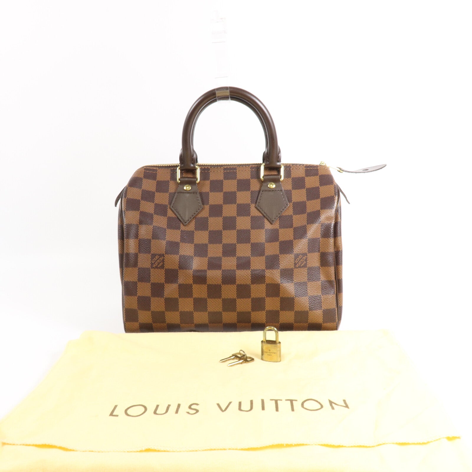 LOUIS VUITTON Damier Speedy 25手挽袋