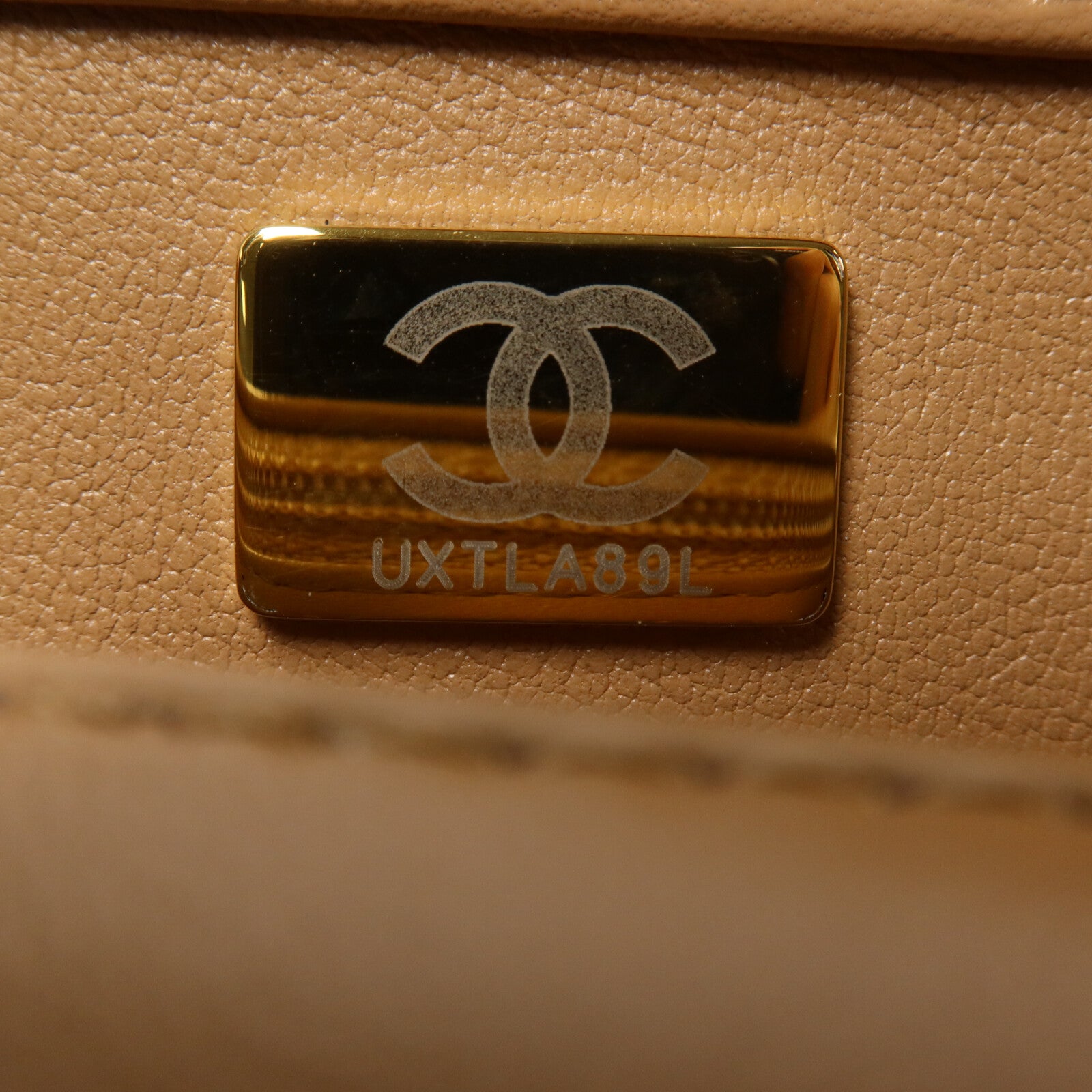 CHANEL 羊皮皮革Handle Flap Bag鏈帶手挽肩背兩用袋