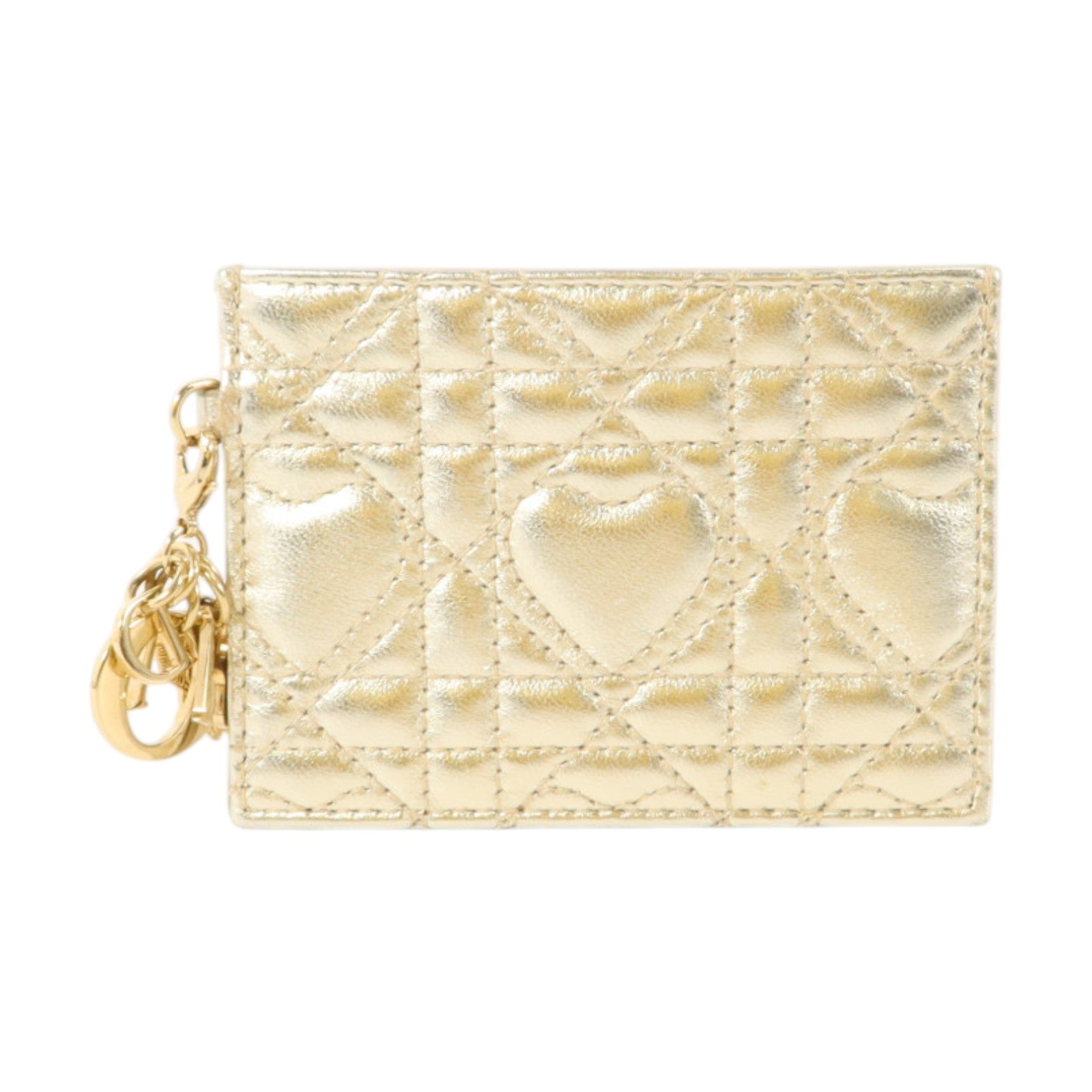 Dior 羊皮皮革Freesia Card Holder金扣卡片套