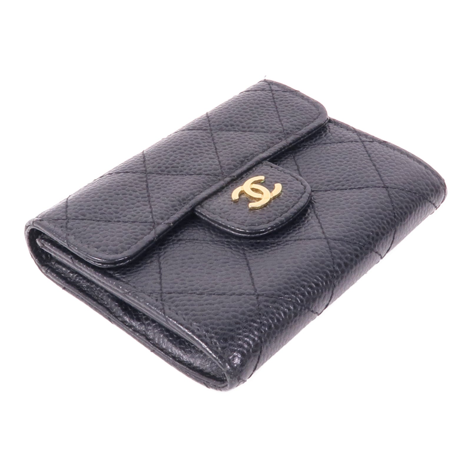CHANEL 牛皮皮革Coin/Card Case金扣卡片套/鎖匙包
