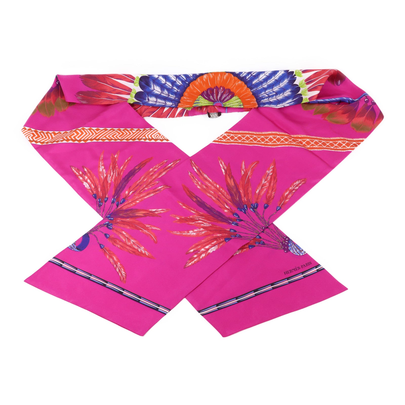 HERMES 絲質Maxi Twilly絲巾