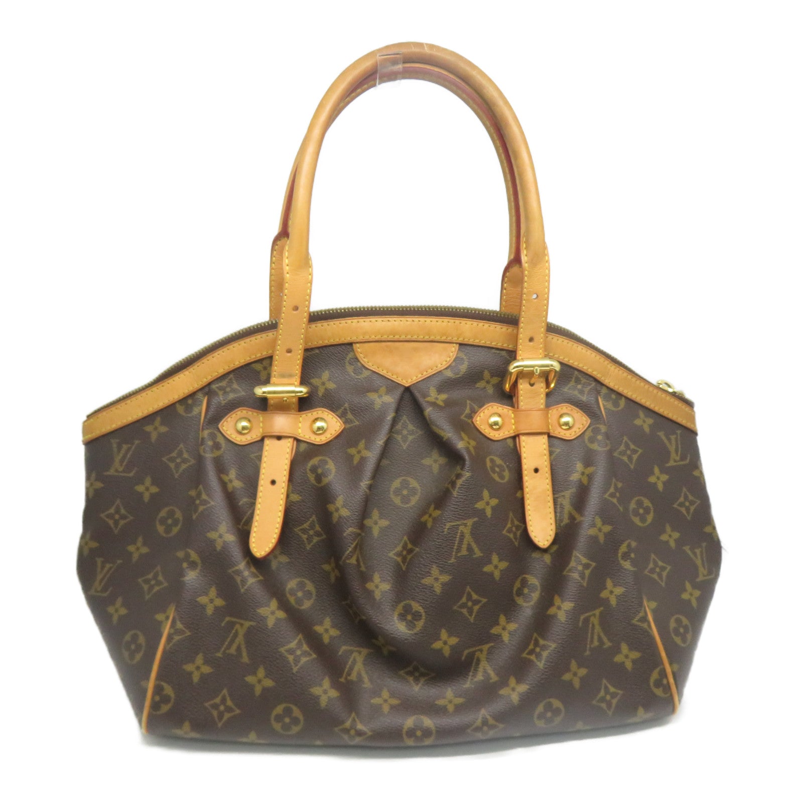 LOUIS VUITTON 【清倉大減價】Monogram Tivoli GM金扣肩背袋啡色