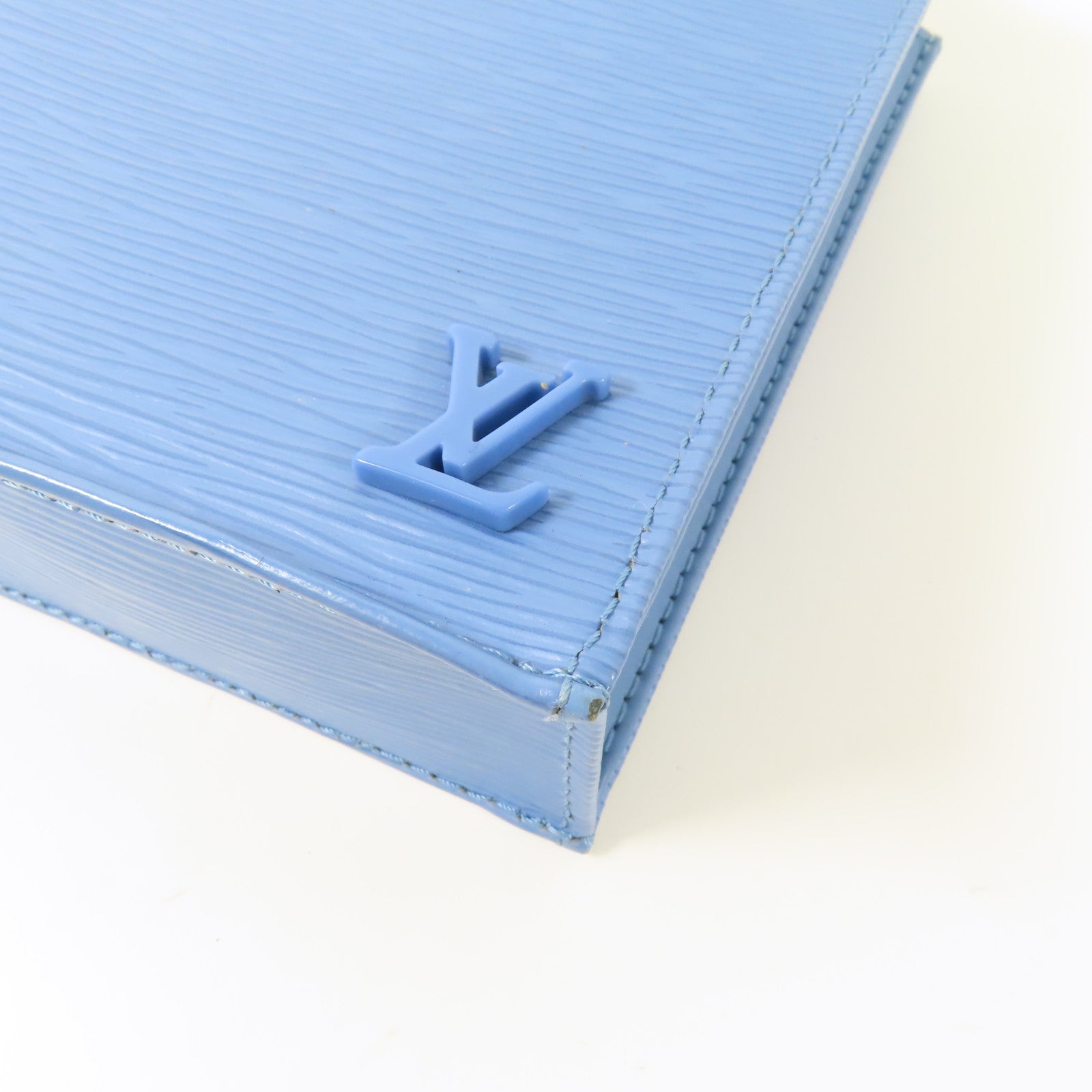 LOUIS VUITTON Epi Petit Sac Plat銀扣手挽肩背兩用袋