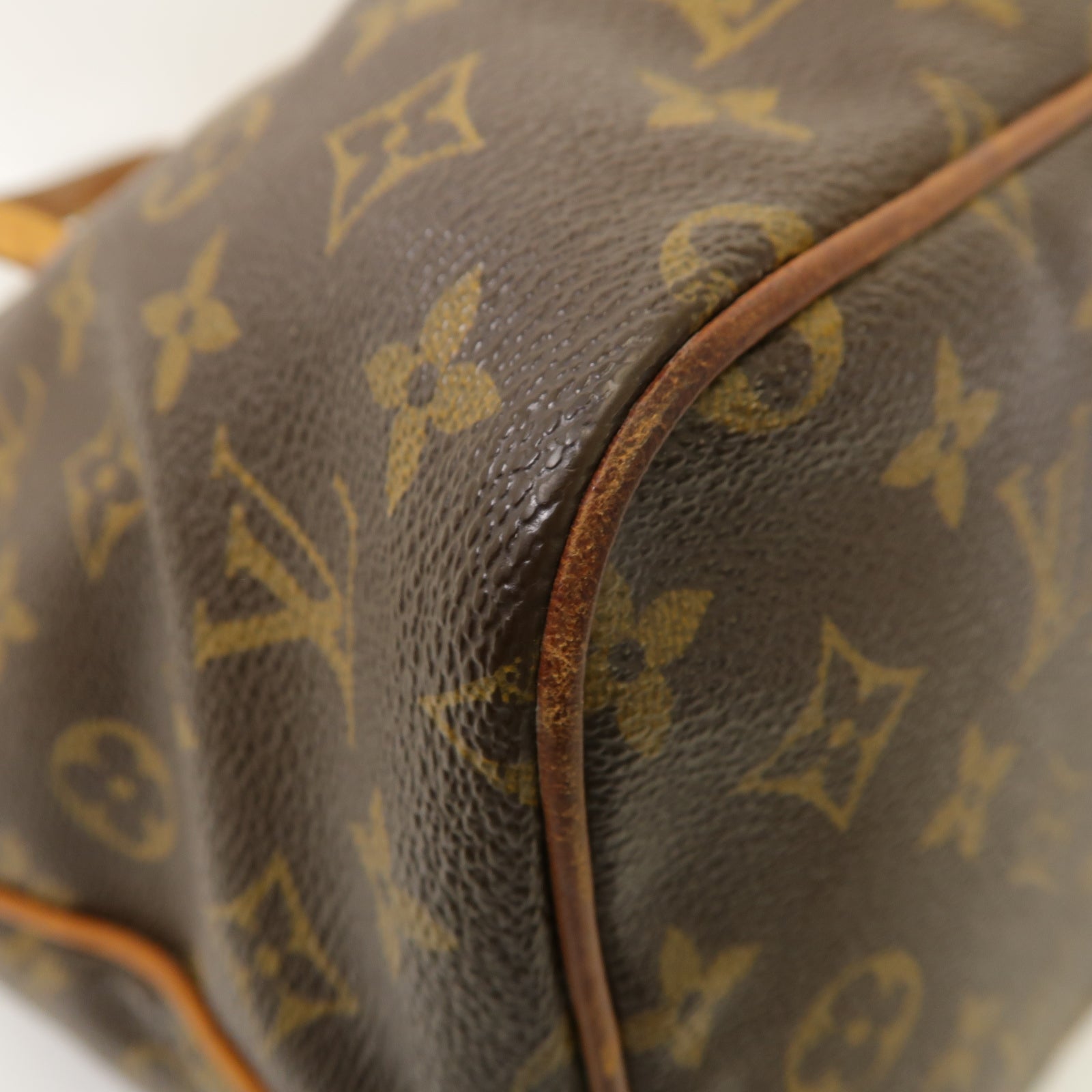 LOUIS VUITTON Monogram Palermo PM金扣手挽肩背兩用袋棕色