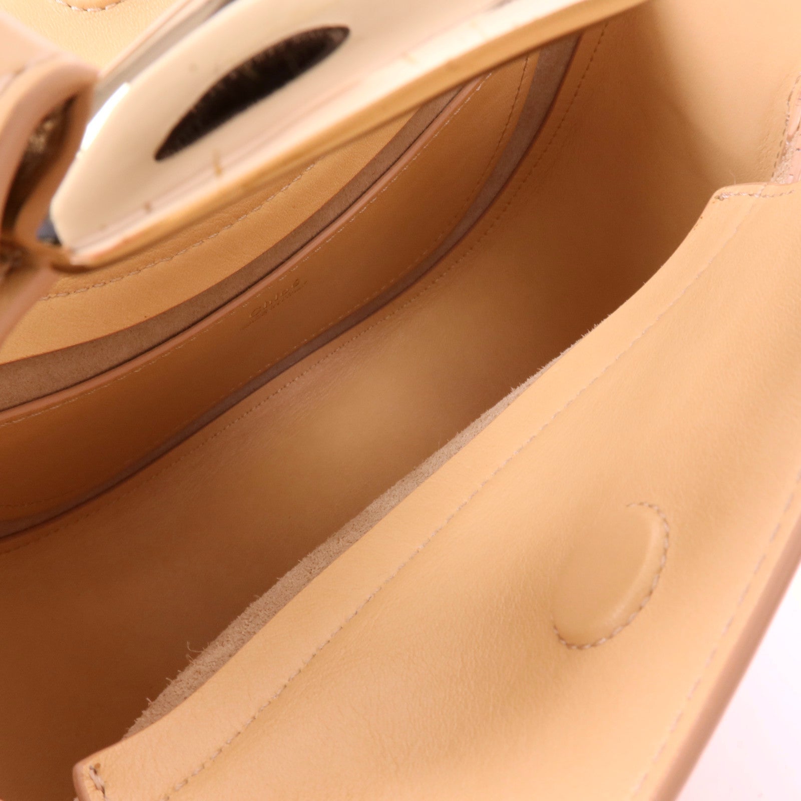 Chloe 牛皮皮革Shoulder Bag金扣手挽肩背兩用袋
