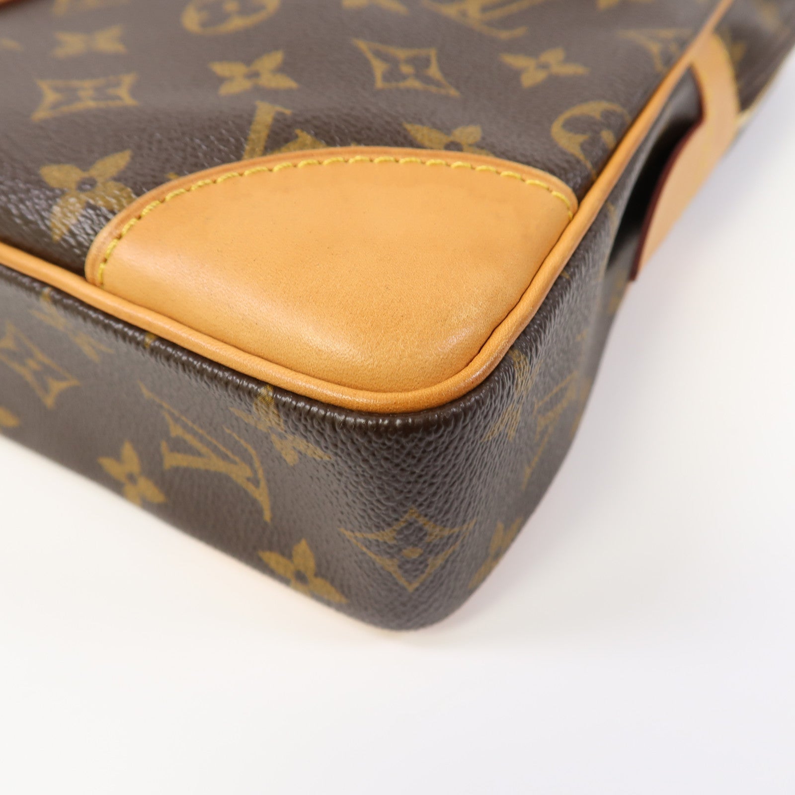 LOUIS VUITTON Monogram Porte-Documents Voyage PM金扣公事包啡色