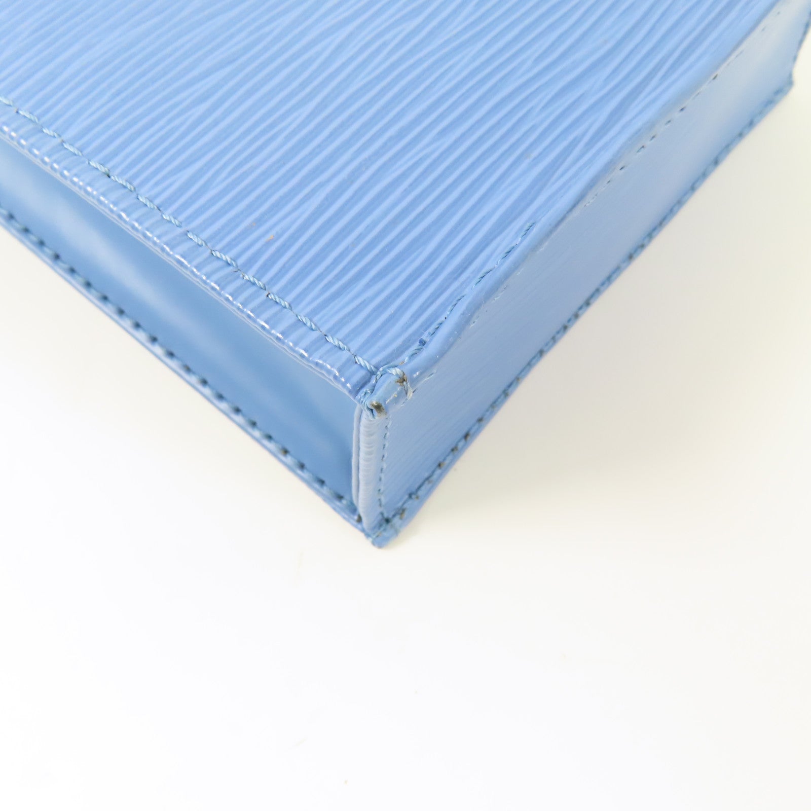 LOUIS VUITTON Epi Petit Sac Plat銀扣手挽肩背兩用袋