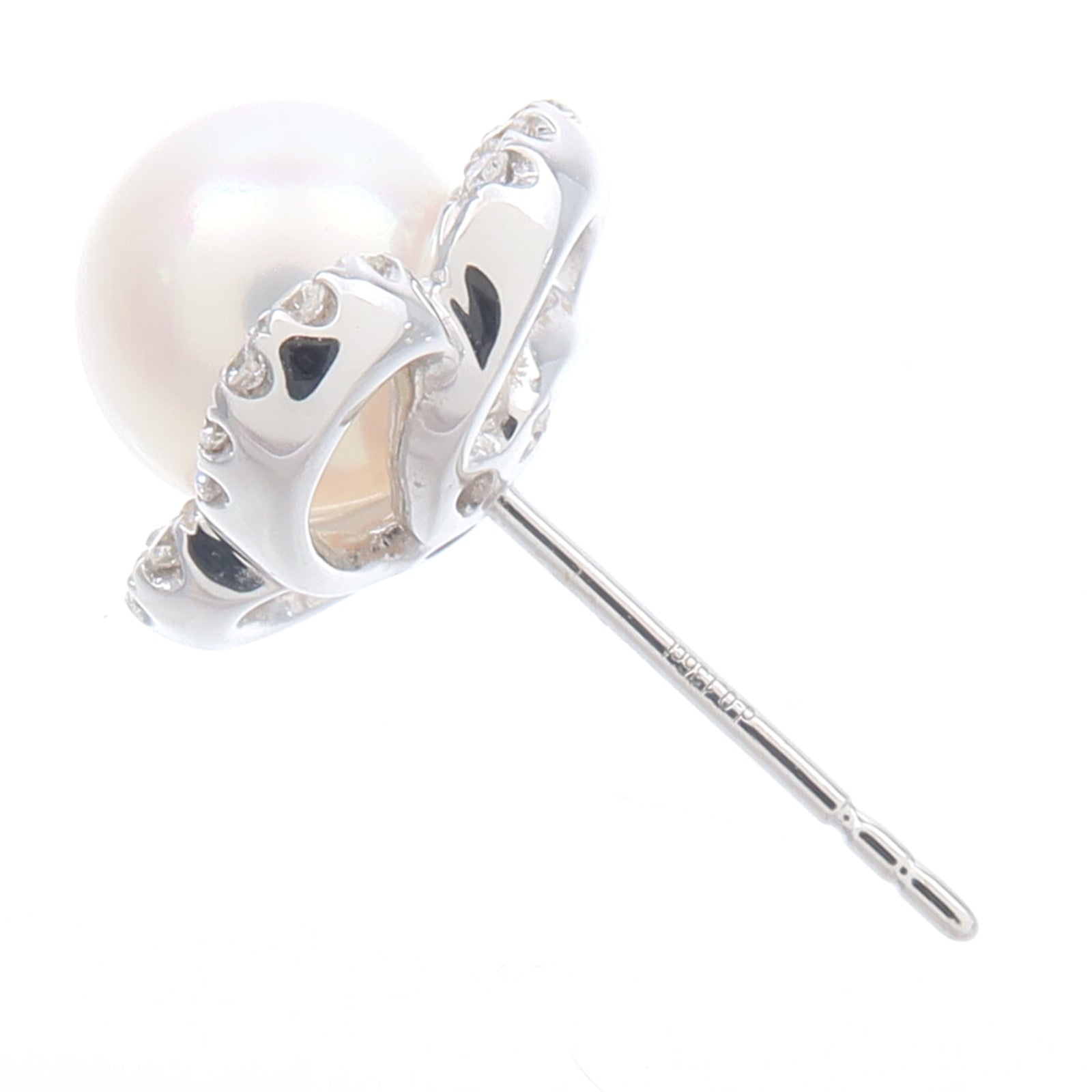 JEWELRY 18K白金Pearl Diamond Earrings珍珠/鑽石耳環