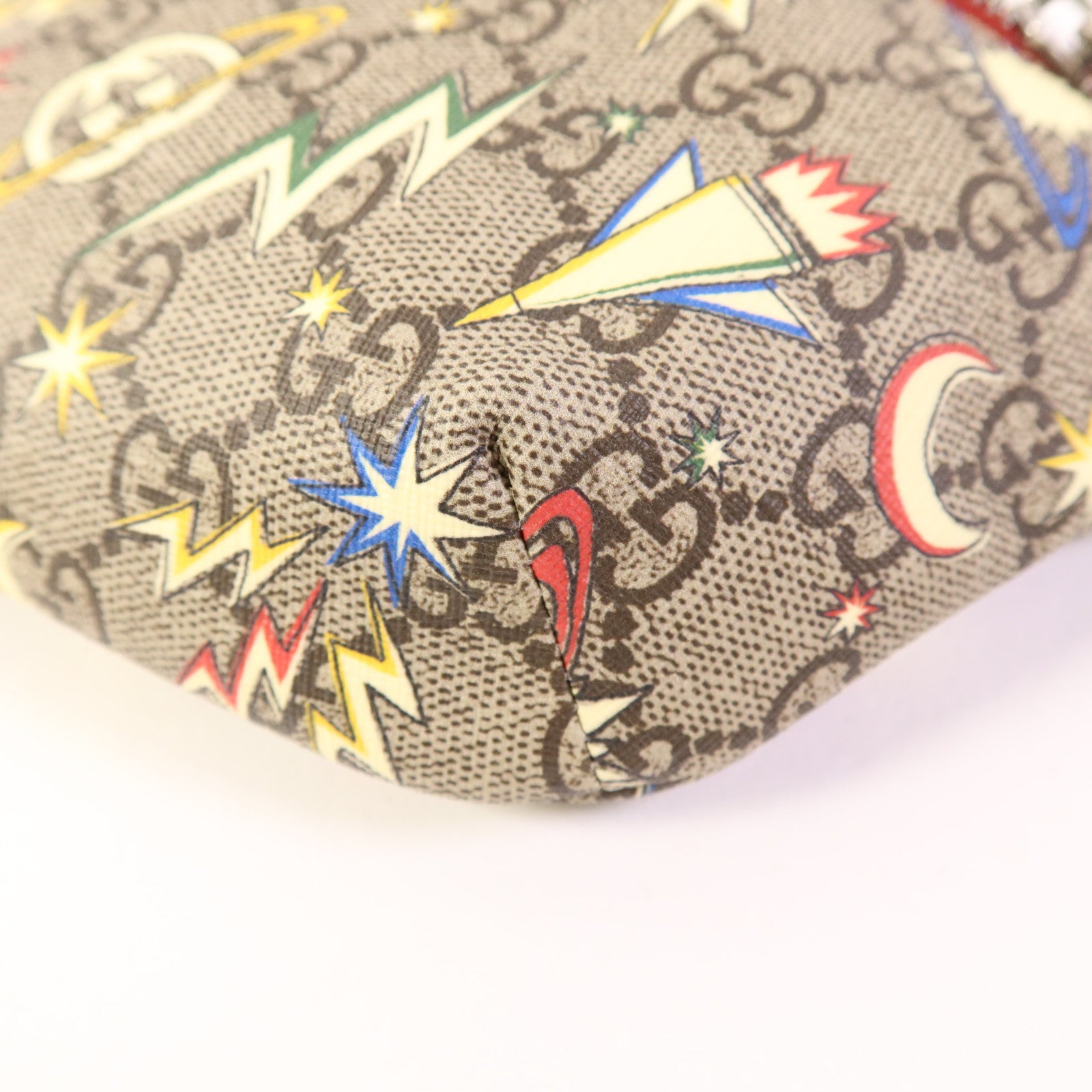 GUCCI 塗層帆布Waist/Body Bag銀扣腰包