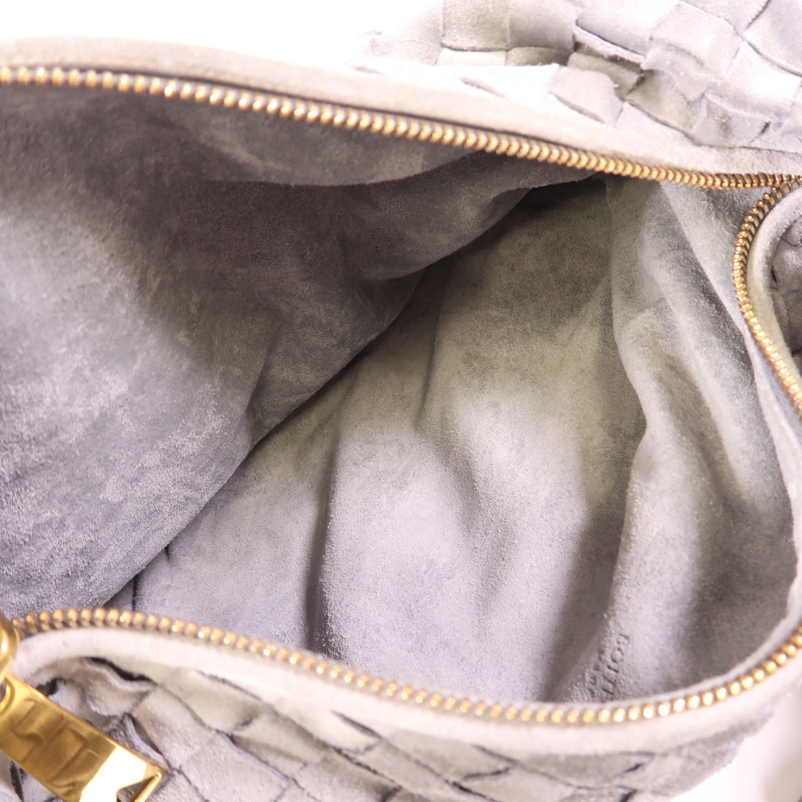 BOTTEGA VENETA 麂皮皮革Jodie金扣手挽袋