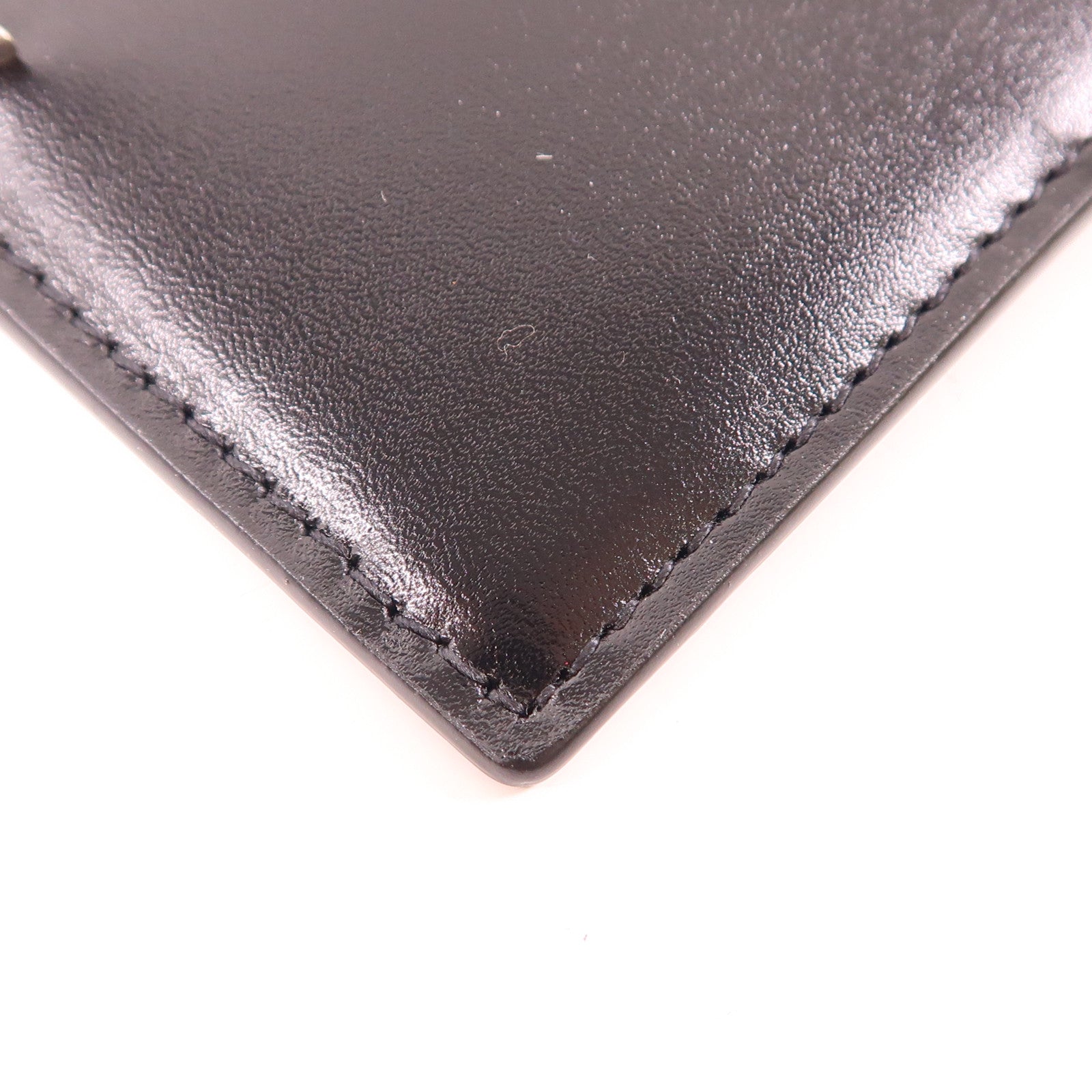 SAINT LAURENT 牛皮皮革Cassandre Card Case銀扣卡片套