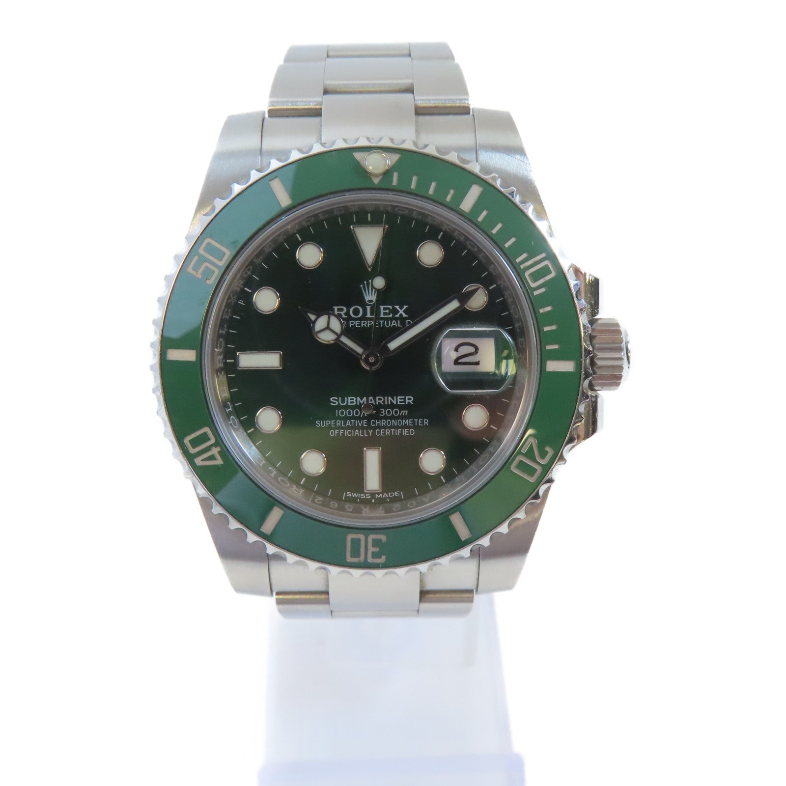 ROLEX Submariner Date不鏽鋼手錶自動機芯綠色