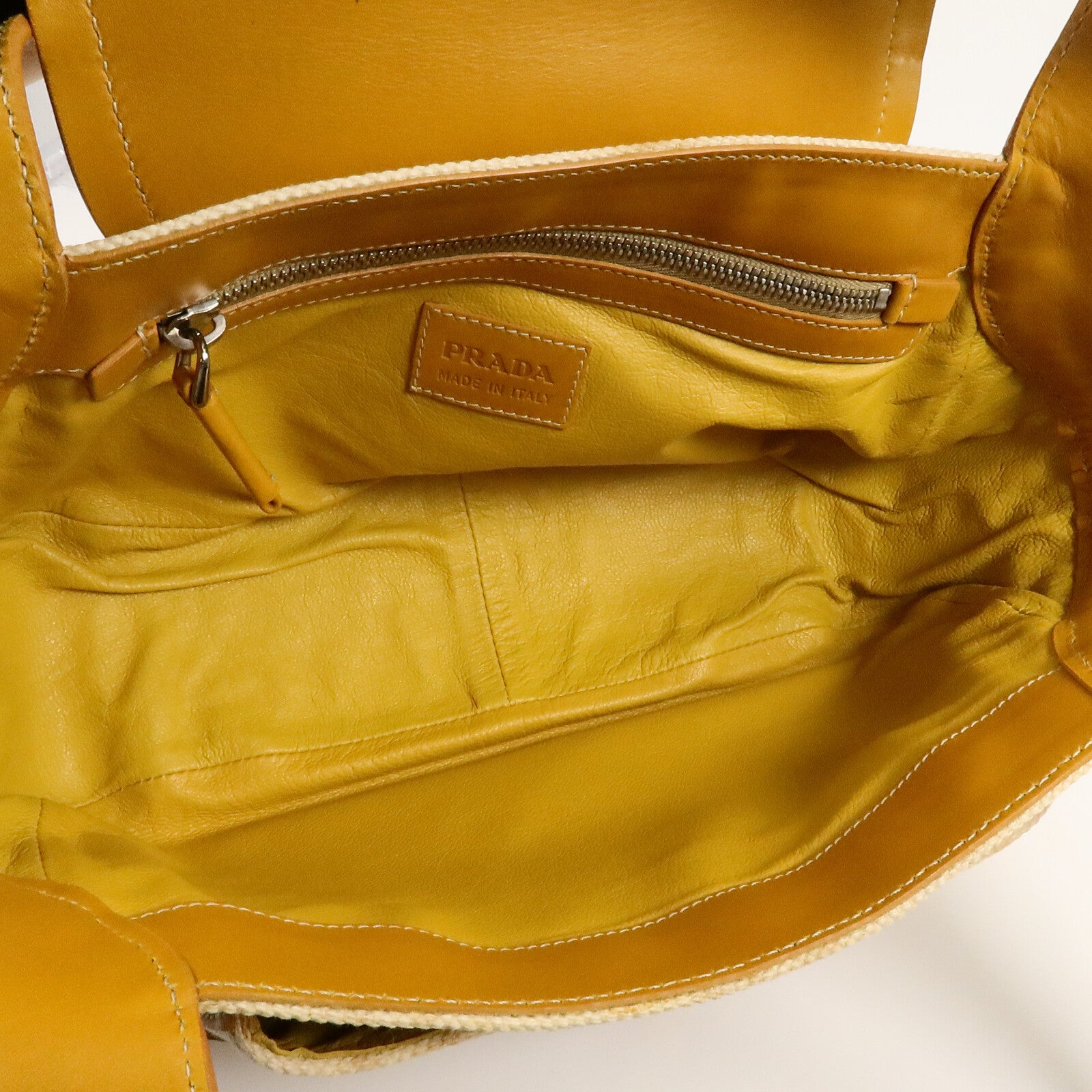 PRADA 牛皮皮革/帆布Shoulder Bag肩背袋