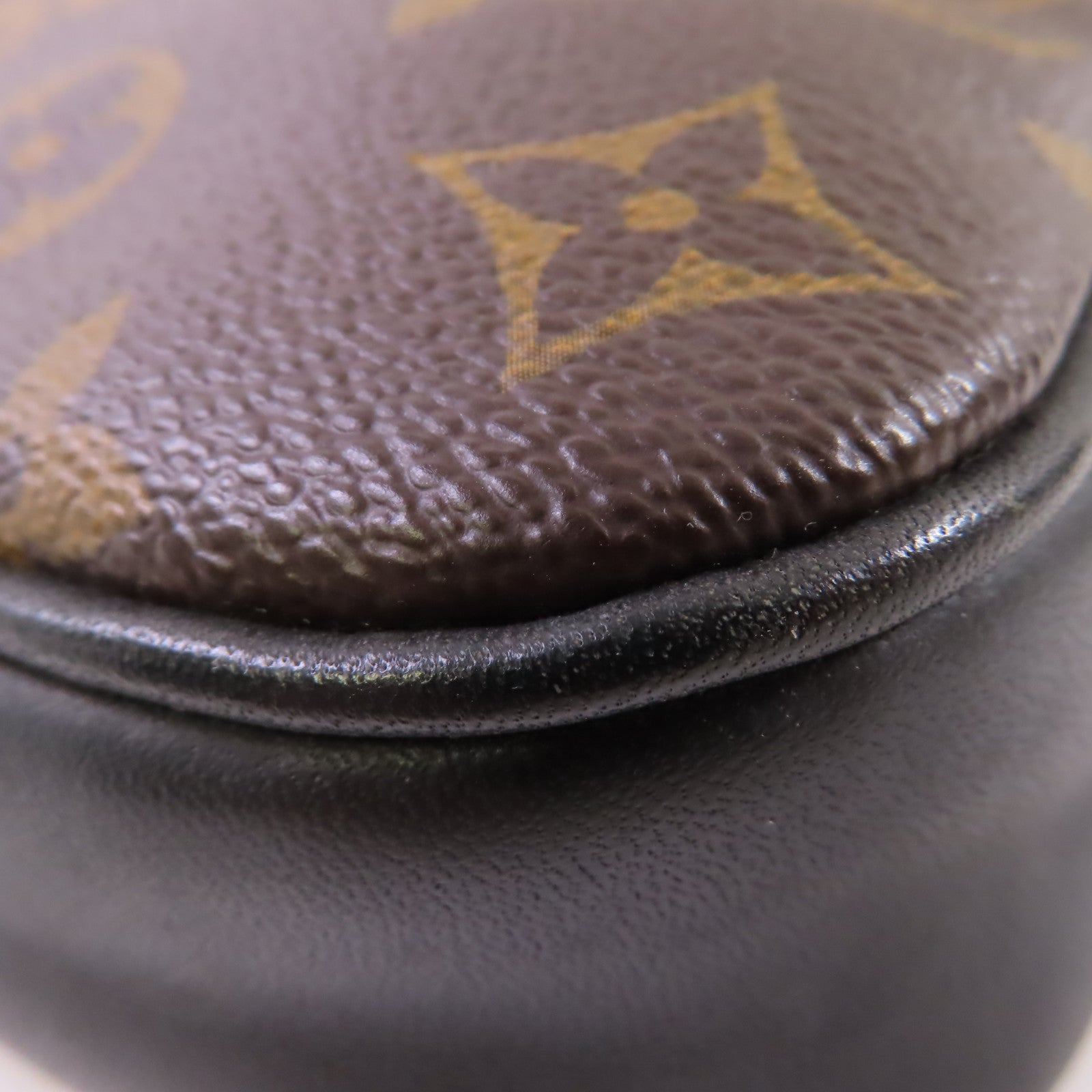 LOUIS VUITTON Monogram Macassar Bass Shoulder Bag銀扣肩背袋啡色/黑色