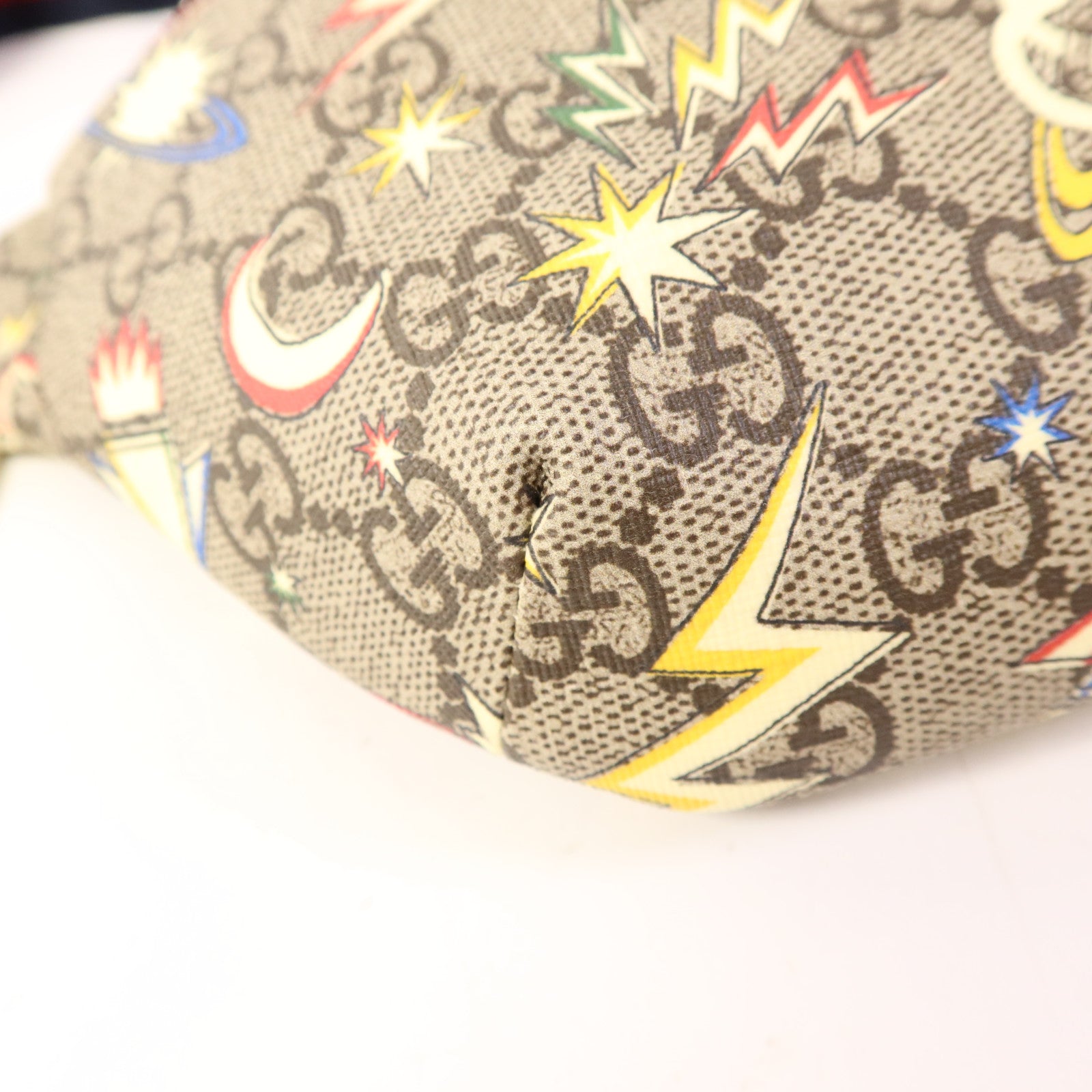 GUCCI 塗層帆布Waist/Body Bag銀扣腰包