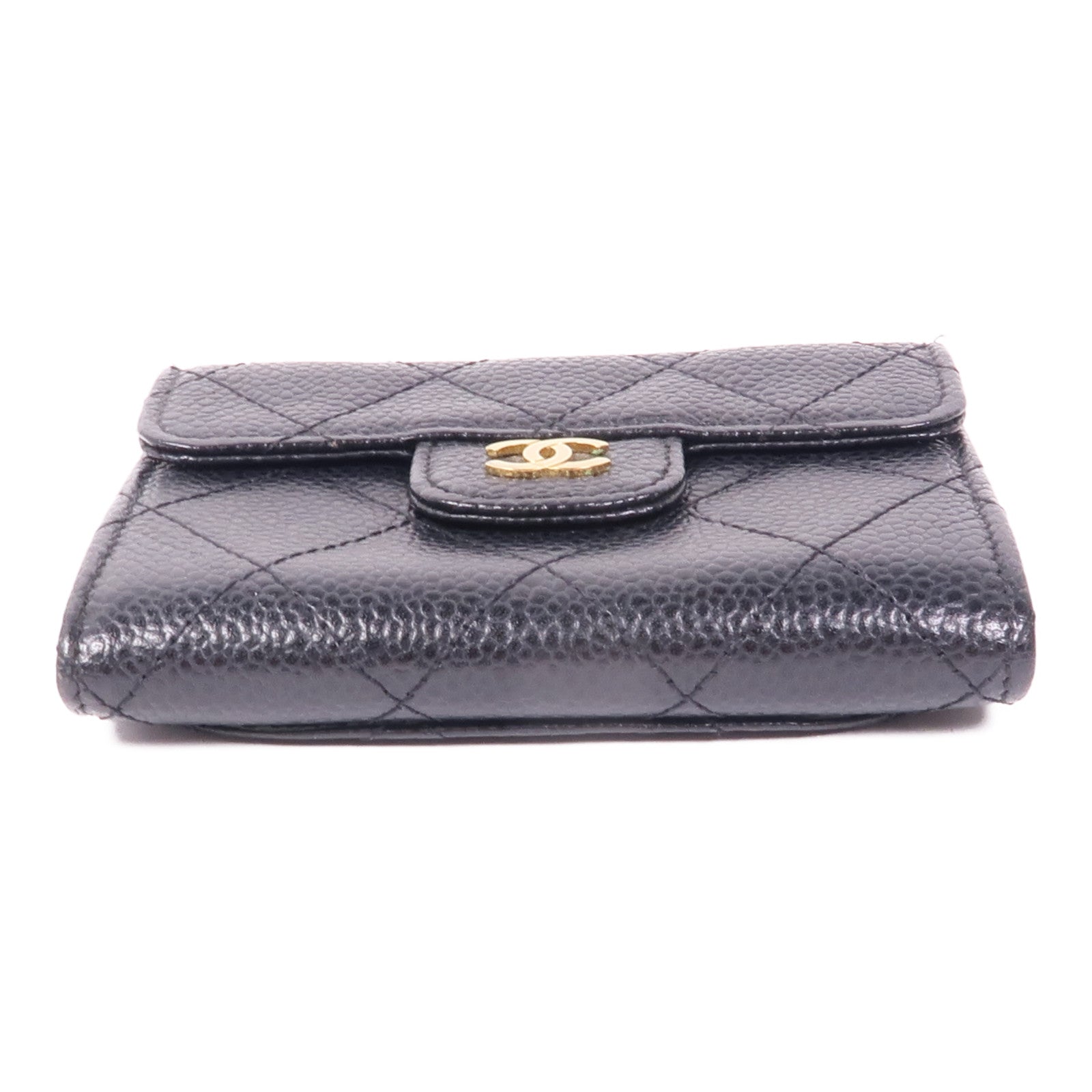 CHANEL 牛皮皮革Coin/Card Case金扣卡片套/鎖匙包