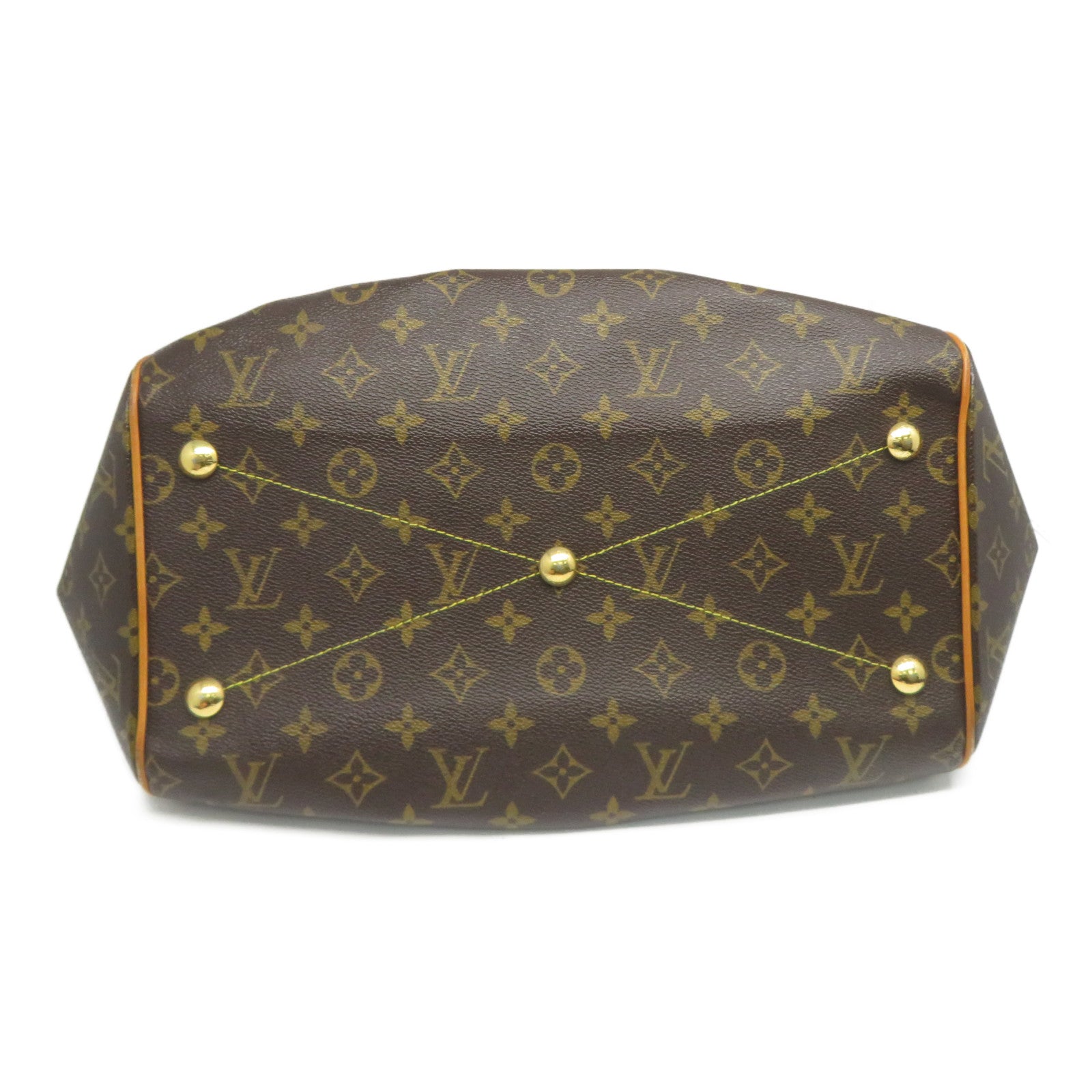 LOUIS VUITTON 【清倉大減價】Monogram Tivoli GM金扣肩背袋啡色