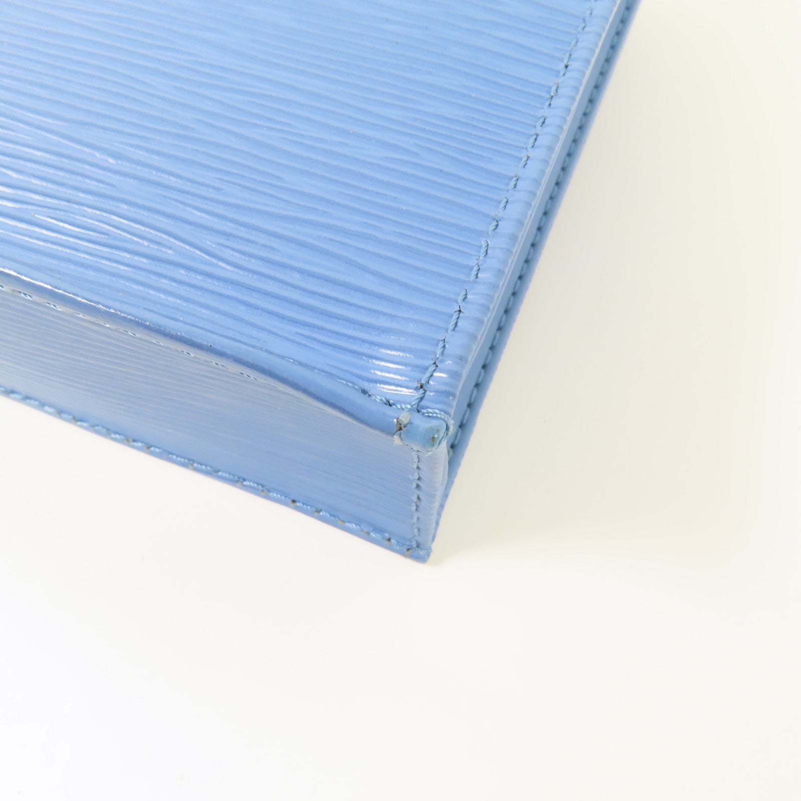 LOUIS VUITTON Epi Petit Sac Plat銀扣手挽肩背兩用袋