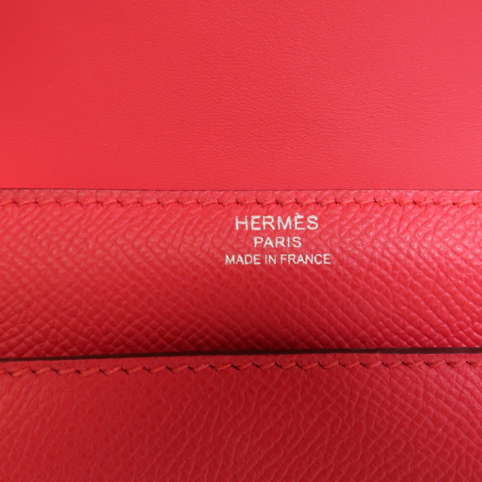 HERMES Epsom皮革Verrou 23肩背袋Rose Extreme