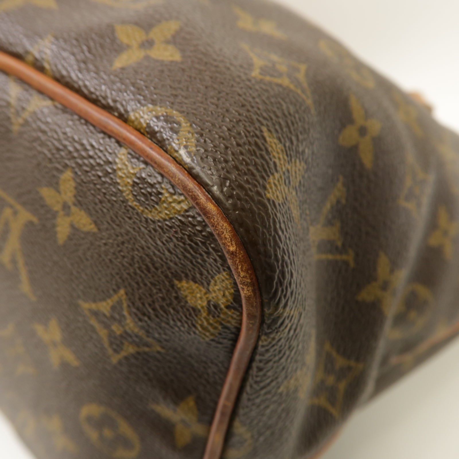LOUIS VUITTON Monogram Palermo PM金扣手挽肩背兩用袋棕色