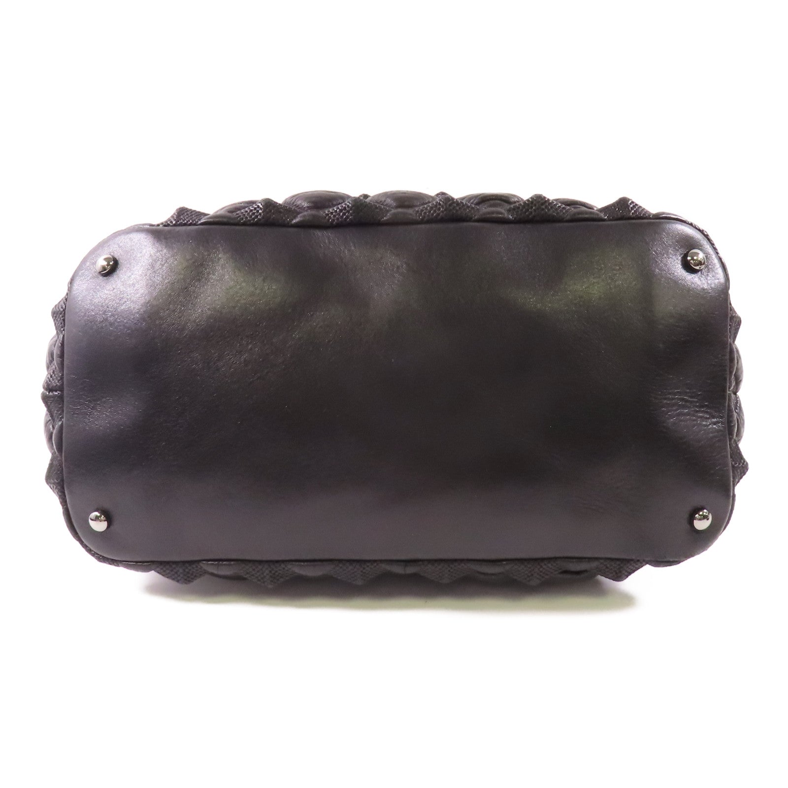 CHANEL 牛皮皮革Shoulder Bag銀扣肩背袋