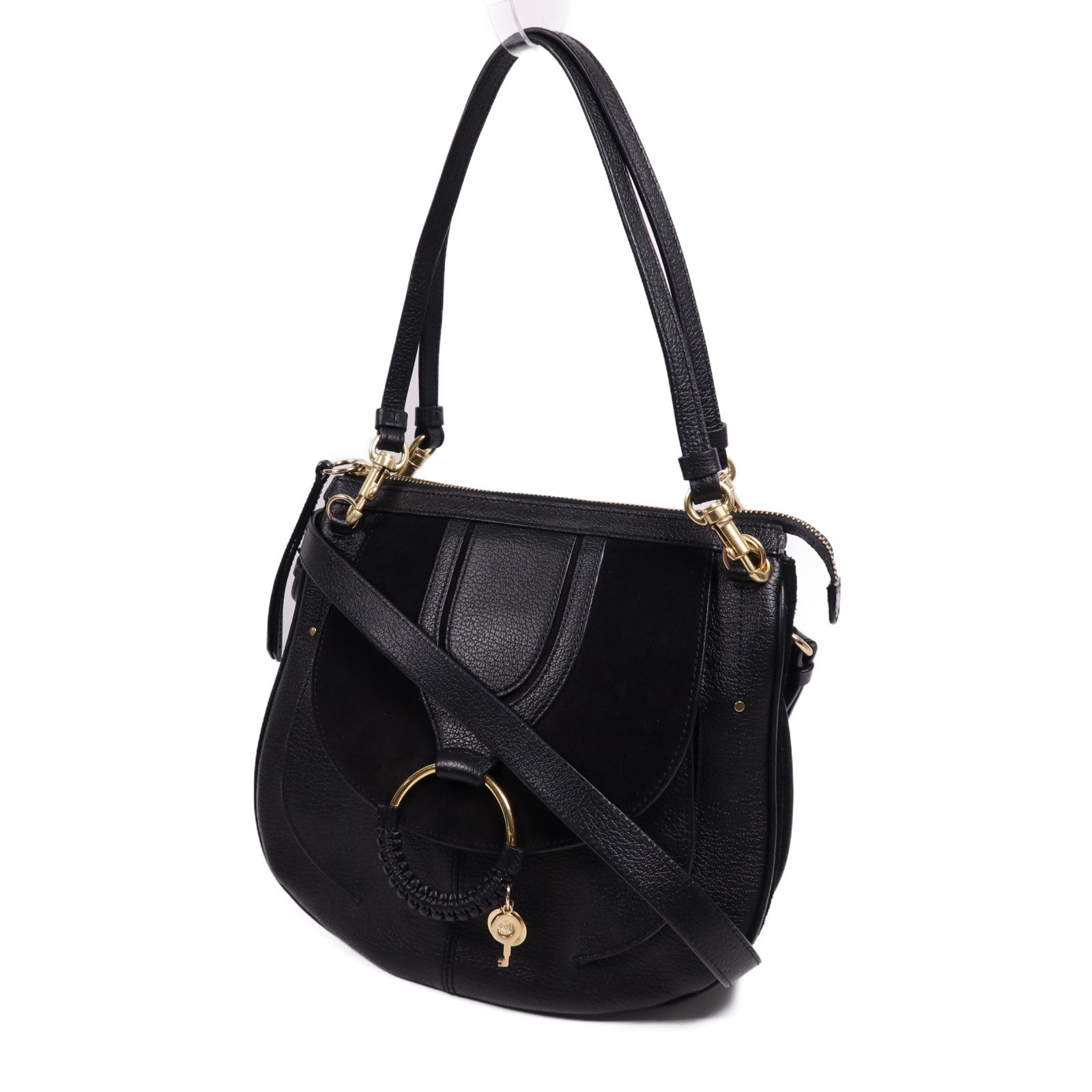 SEE BY CHLOE 牛皮皮革Shoulder Bag金扣手挽肩背兩用袋