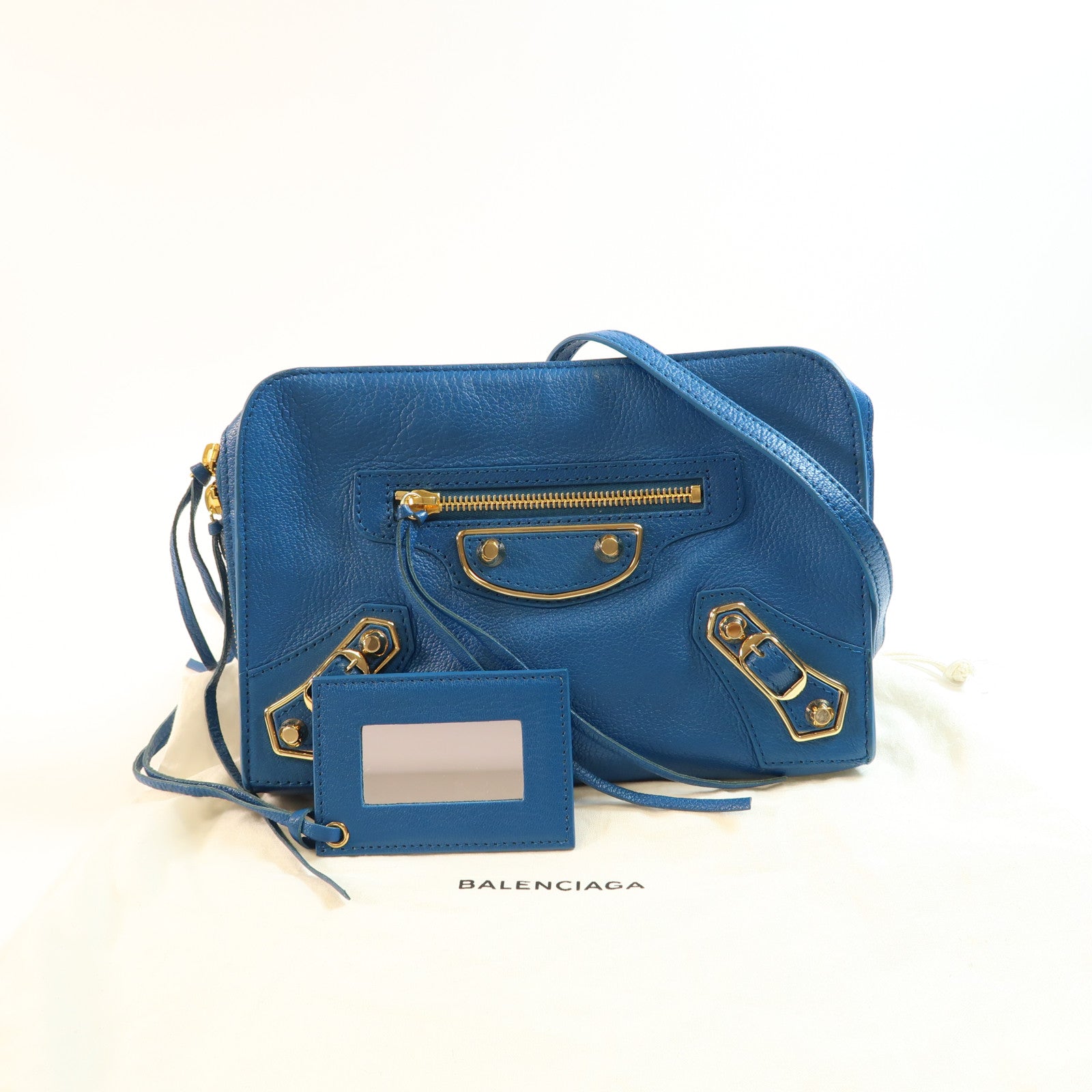 BALENCIAGA 牛皮皮革Shoulder Bag金扣肩背袋