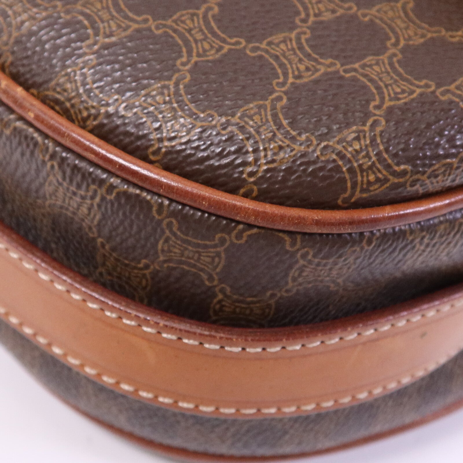 CELINE 塗層帆布Vintage Madama金扣肩背袋