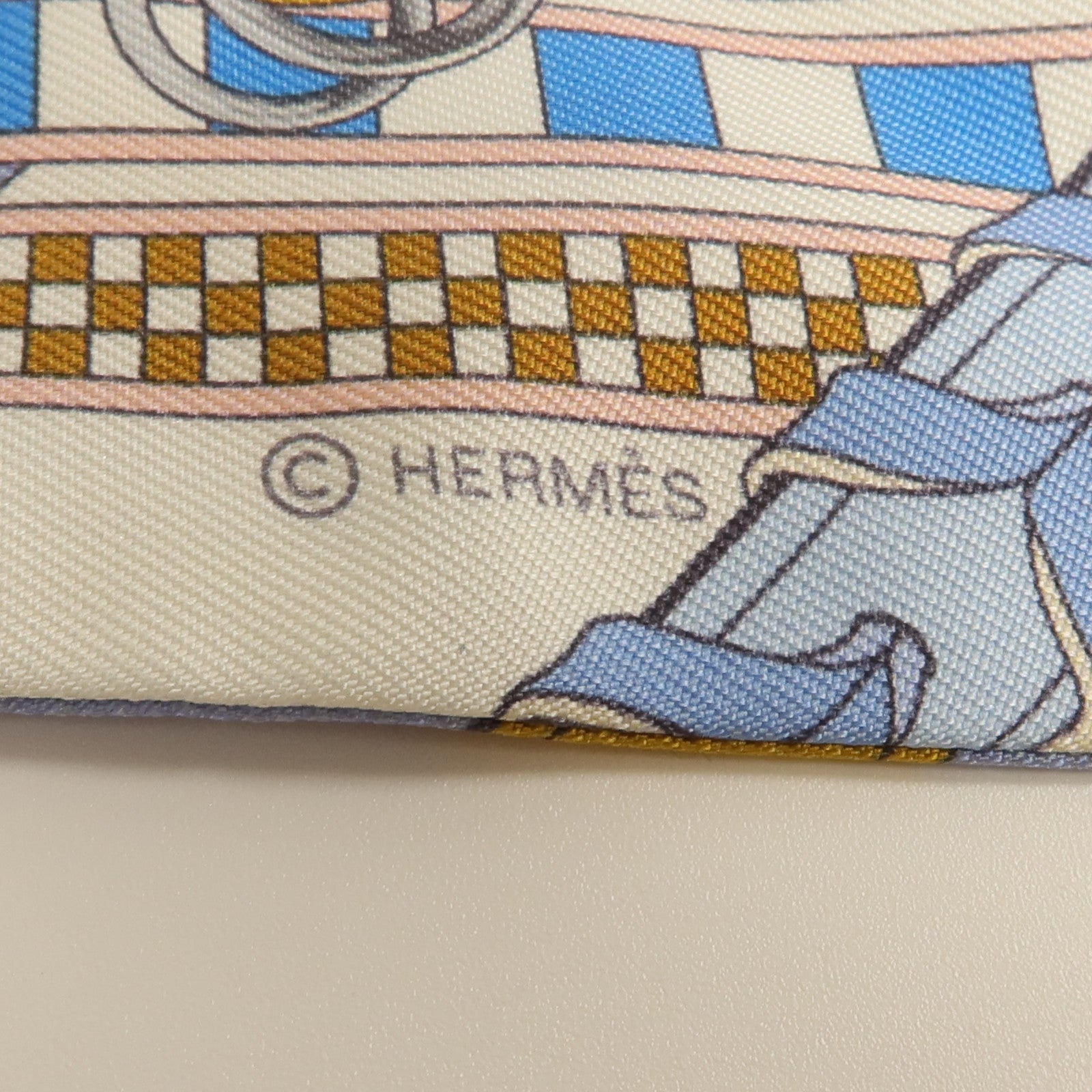 HERMES 絲質Twilly絲巾