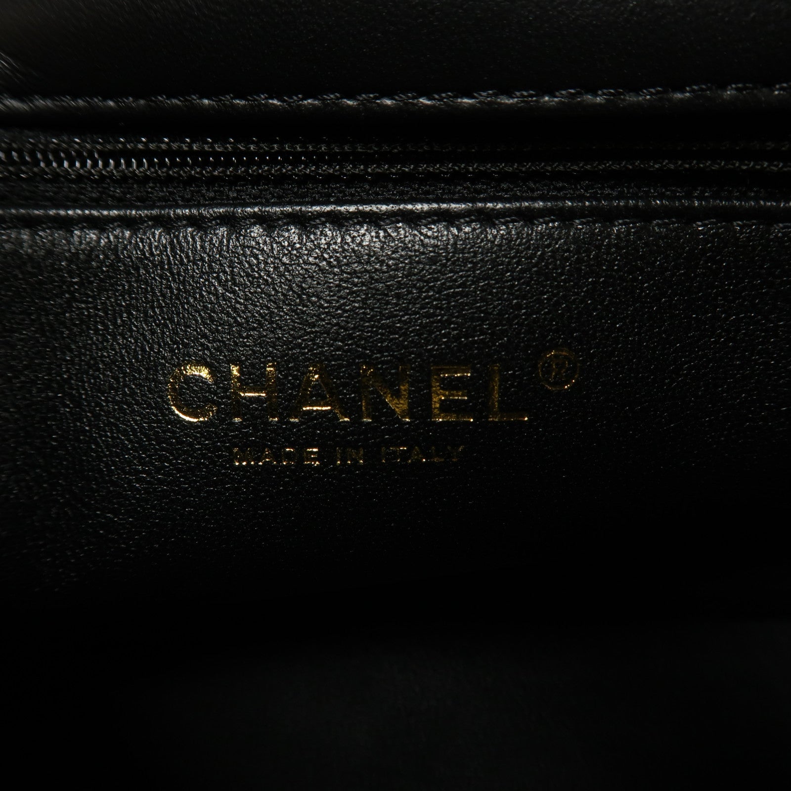 CHANEL 【激減優惠】羊皮皮革Chain Shoulder金扣鏈帶肩背袋黑色