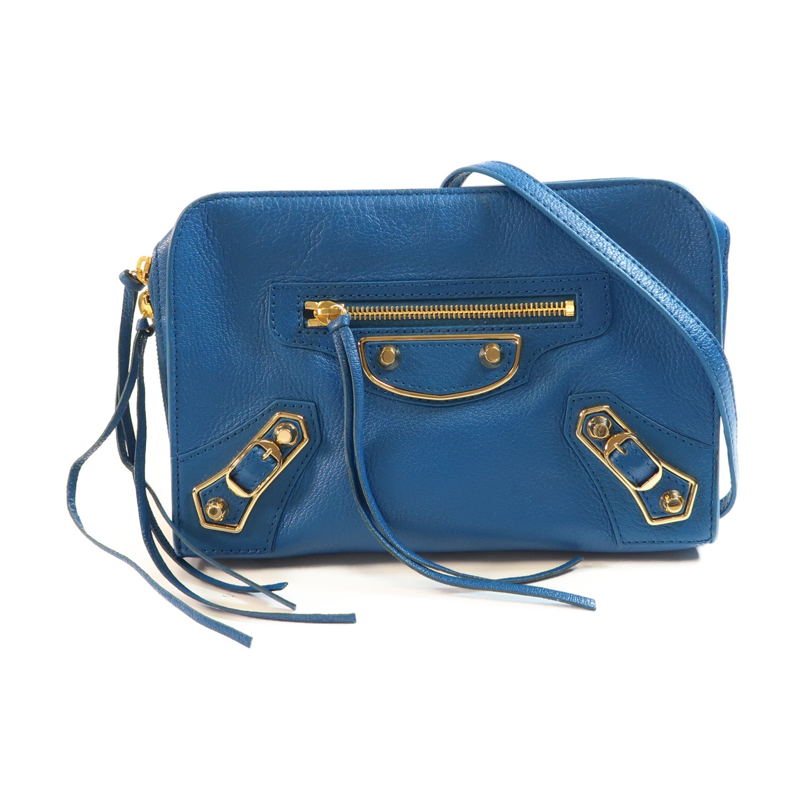 BALENCIAGA 牛皮皮革Shoulder Bag金扣肩背袋